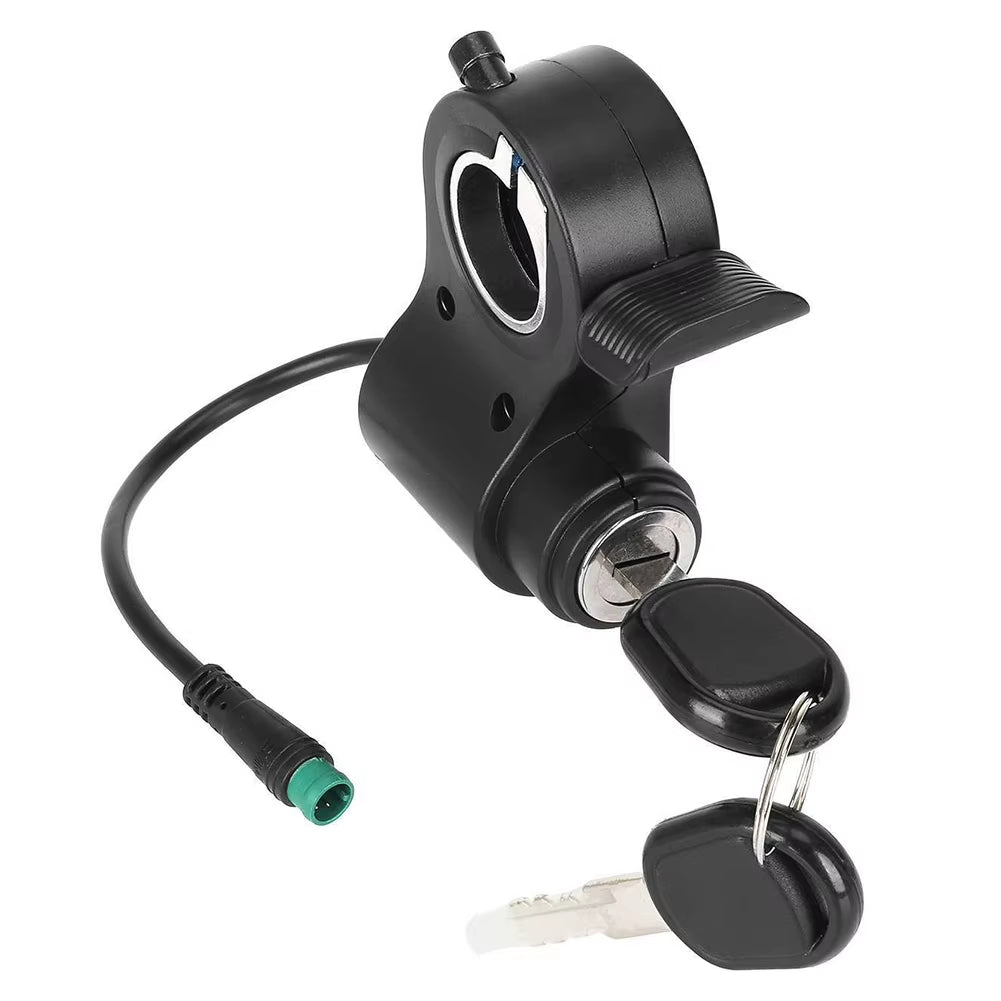 Electric Scooter Lgnition Lock for Kukirin for G2 for Pro for Max 5Pin Integrated Throttle Switch Lock with Key for E-Scooter