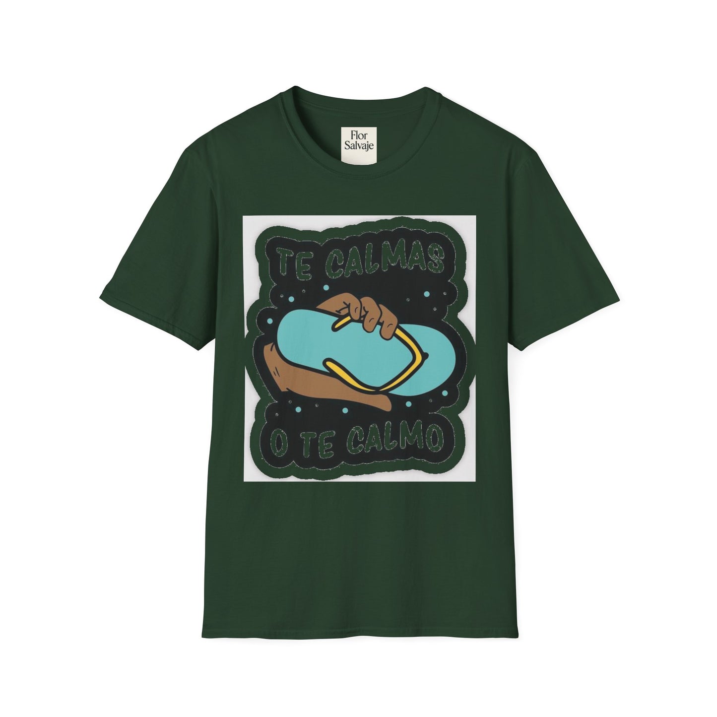 Relaxing Vibes Unisex Softstyle T-Shirt - 'Te Calmas O Te Calmo' Design