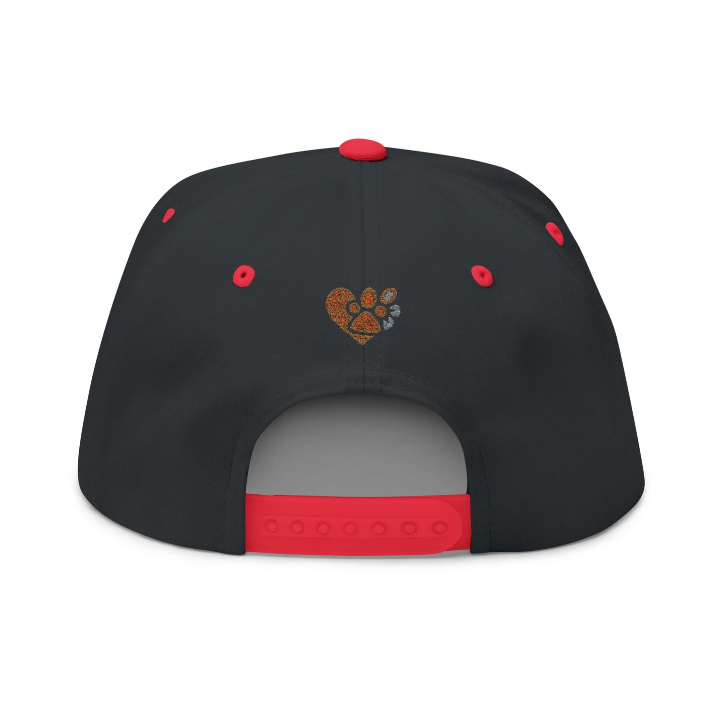 Pet Lover's Embroidered Flat Bill Cap, Dog Cap, Cat Hat, Animal Lover Gift, Custom Embroidery Cap, Trendy Pet Apparel