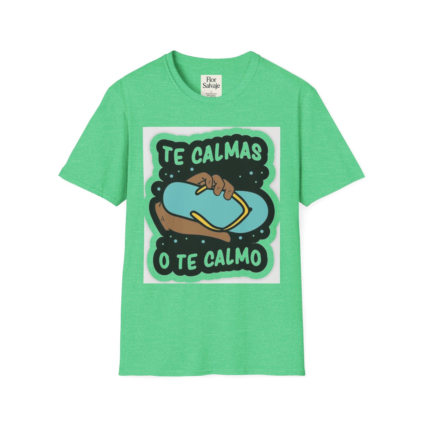 Relaxing Vibes Unisex Softstyle T-Shirt - 'Te Calmas O Te Calmo' Design