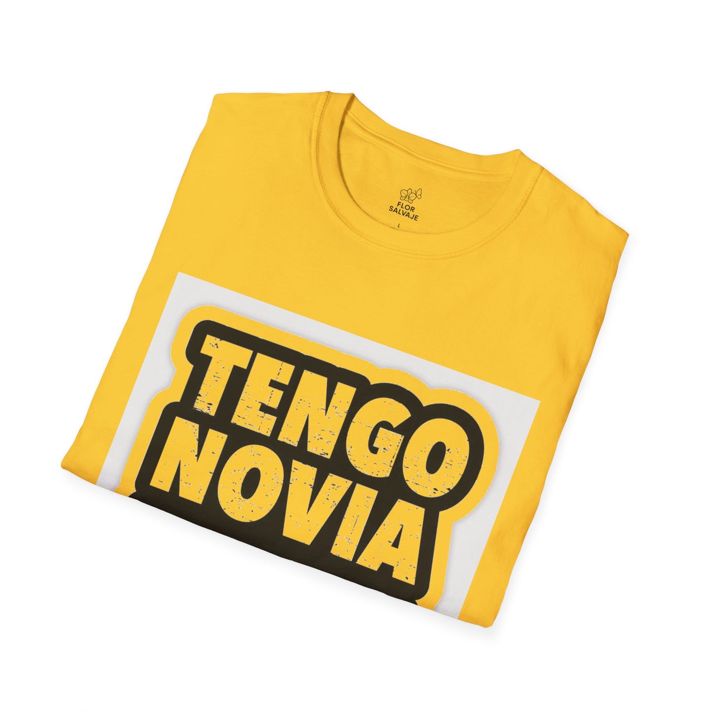 Unisex Funny T-Shirt - Tengo Novia, Playful Apparel for Couples, Perfect Gift for Anniversaries, Casual Wear, Unique Statement Tee