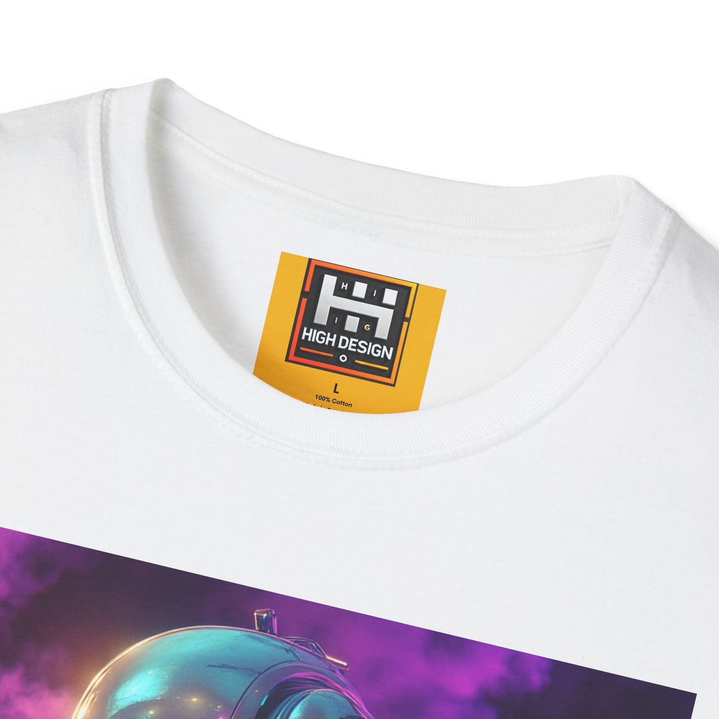 Futuristic Robot Graphic T-Shirt | Unisex Softstyle Tee | Unique Art for Tech Enthusiasts