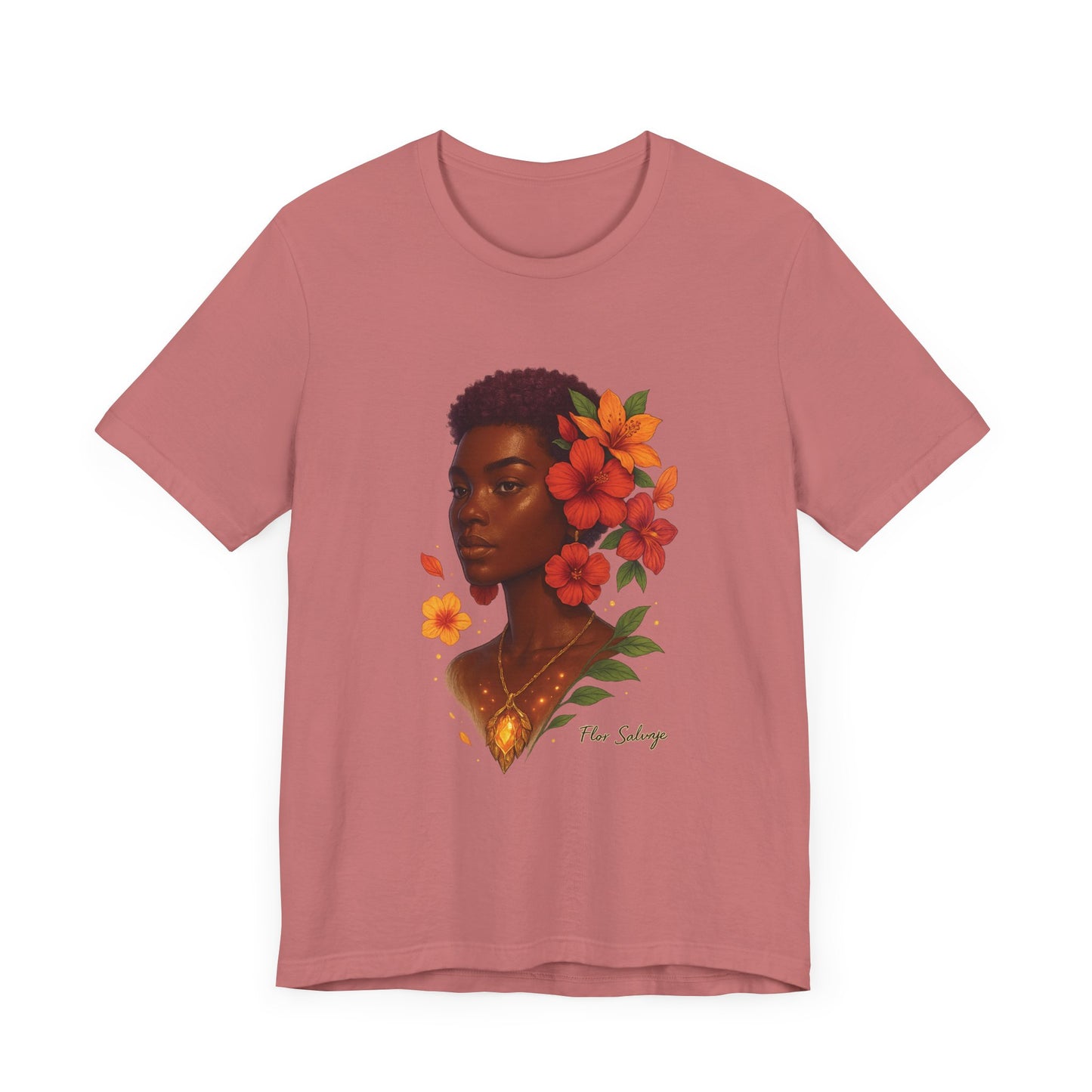 Floral Soul Unisex Tee, Inspirational T-Shirt, Gift for Her, Summer Outfit, Artistic Apparel, Unique Graphic Tee