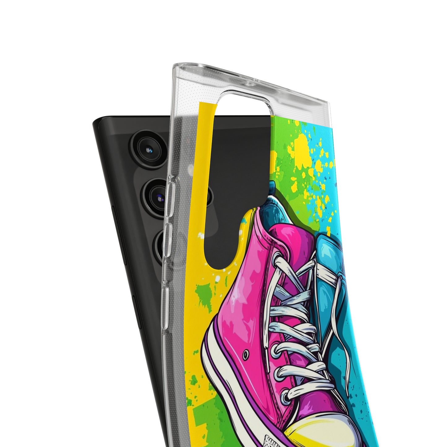 Colorful Sneakers Phone Case - Trendy Soft Phone Cases for Teens, Gifts for Her, Skateboard Accessories, Birthday Present, Fun Tech Gear