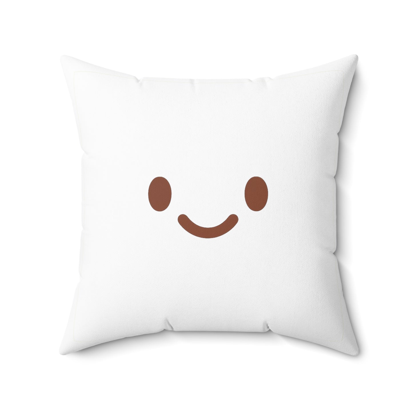 Emotional Vibes Decorative Pillow - Square Spun Polyester with Cute Faces