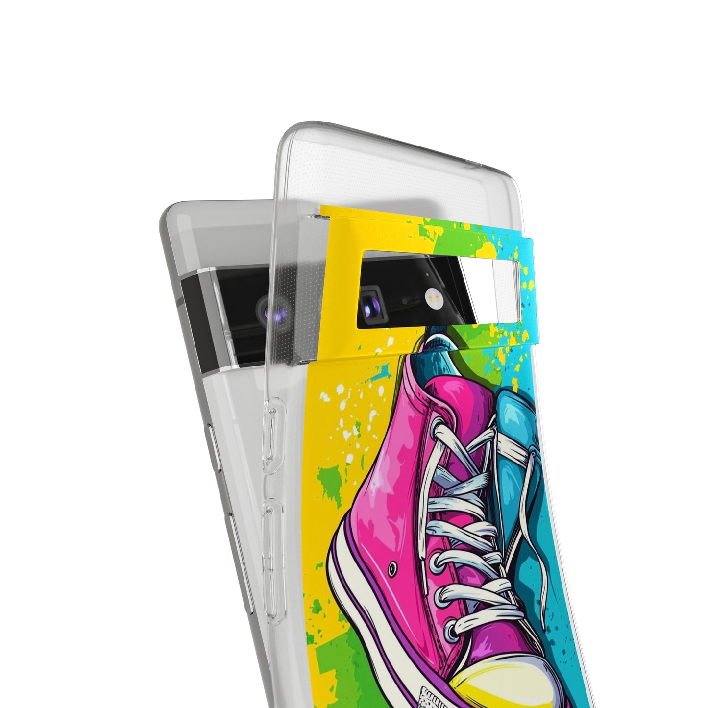 Colorful Sneakers Phone Case - Trendy Soft Phone Cases for Teens, Gifts for Her, Skateboard Accessories, Birthday Present, Fun Tech Gear
