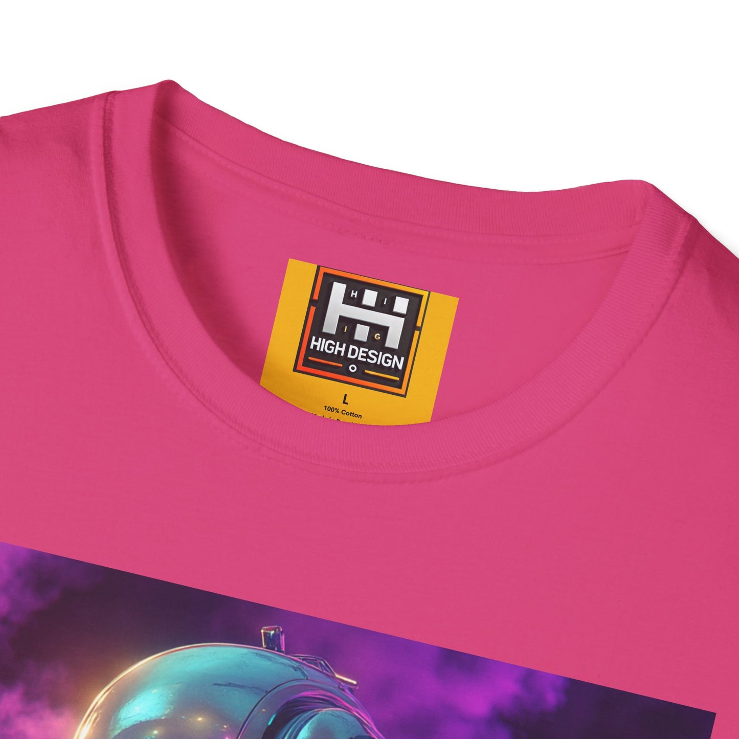 Futuristic Robot Graphic T-Shirt | Unisex Softstyle Tee | Unique Art for Tech Enthusiasts