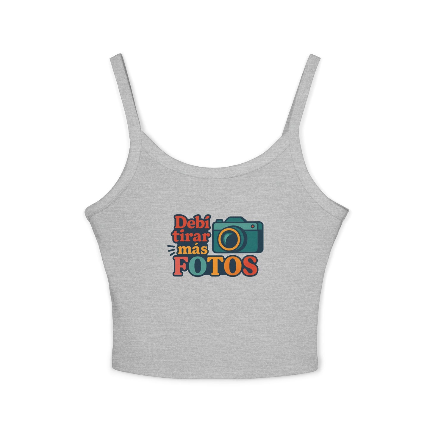 Debi Tirar Más Fotos Spaghetti Strap Tank Top | Photography Lover Tee