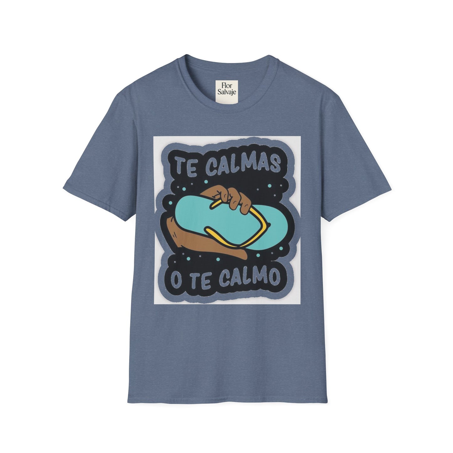 Relaxing Vibes Unisex Softstyle T-Shirt - 'Te Calmas O Te Calmo' Design