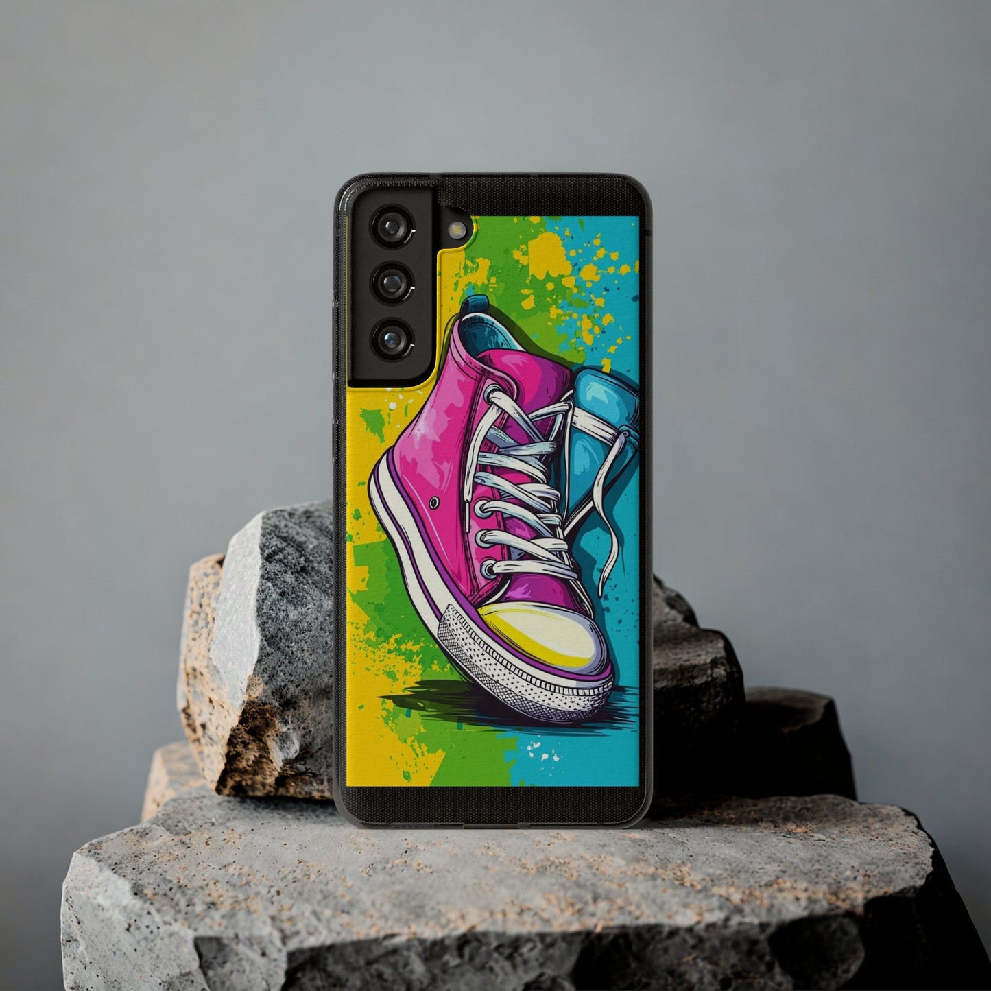 Colorful Sneakers Phone Case - Trendy Soft Phone Cases for Teens, Gifts for Her, Skateboard Accessories, Birthday Present, Fun Tech Gear