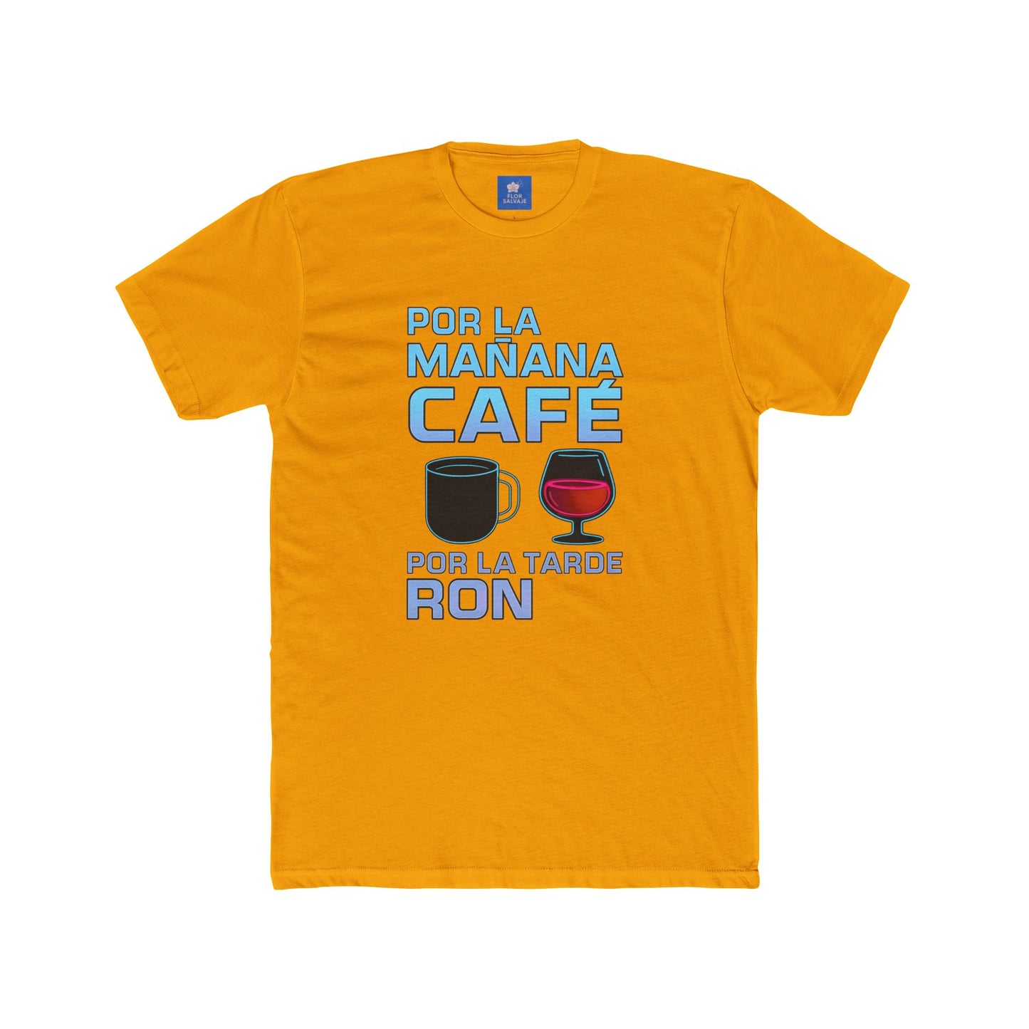 Café & Ron T-Shirt, Funny T-Shirt, Unisex Graphic Tee, Gift for Coffee Lovers, Party Wear, Casual Attire