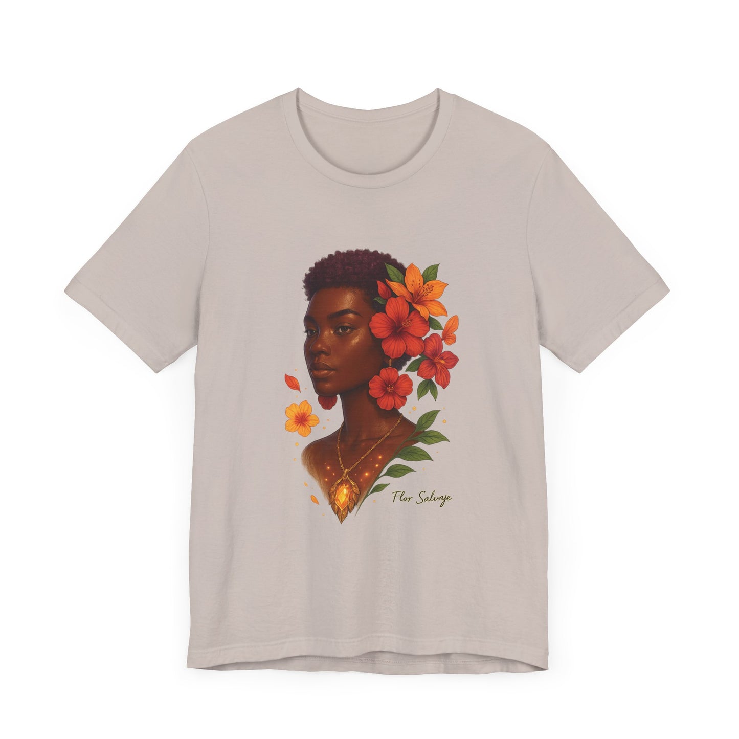 Floral Soul Unisex Tee, Inspirational T-Shirt, Gift for Her, Summer Outfit, Artistic Apparel, Unique Graphic Tee