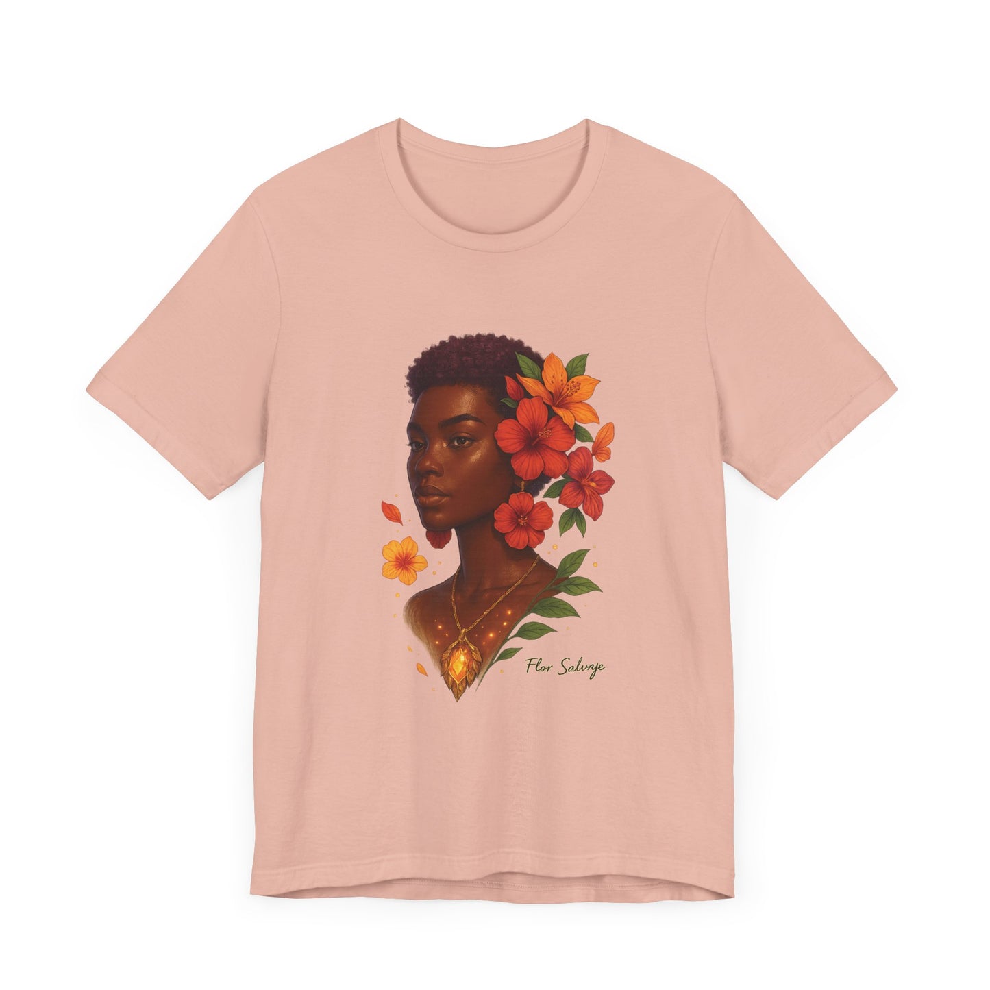 Floral Soul Unisex Tee, Inspirational T-Shirt, Gift for Her, Summer Outfit, Artistic Apparel, Unique Graphic Tee