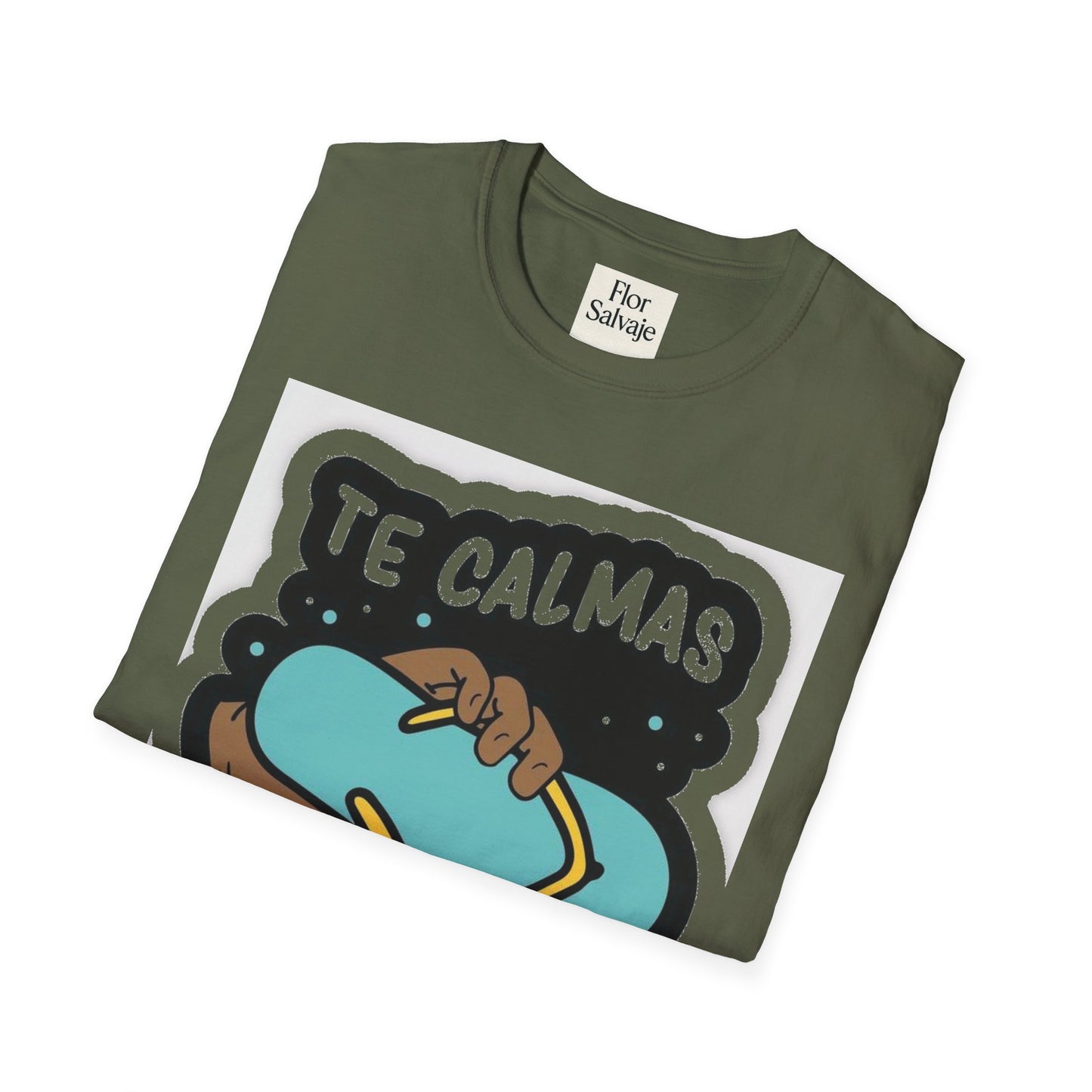 Relaxing Vibes Unisex Softstyle T-Shirt - 'Te Calmas O Te Calmo' Design