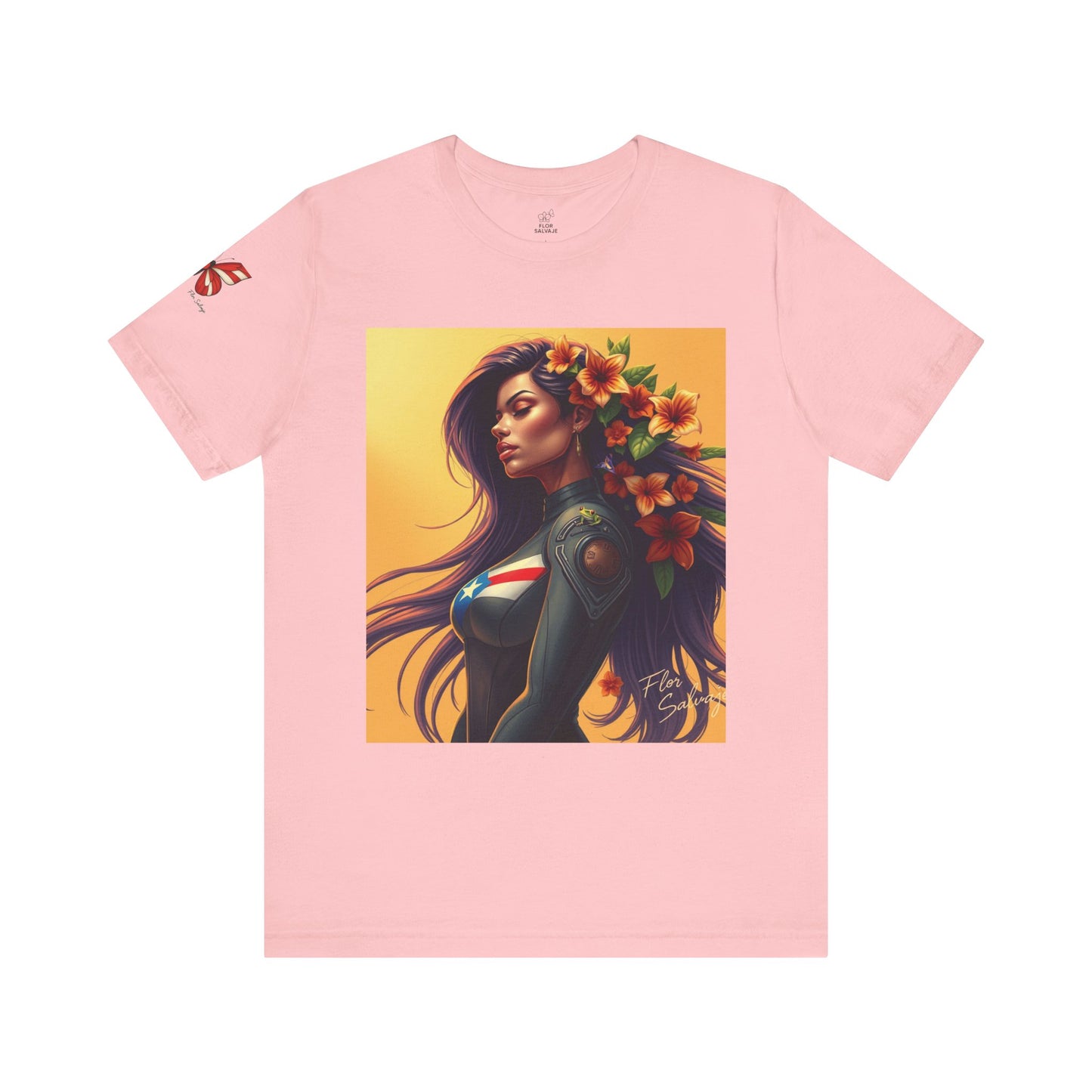 Floral Empowerment Tee: Stylish Unisex Short Sleeve, Perfect Gift for All Occasions, Casual Wear, Nature Lover, Art Enthusiasts