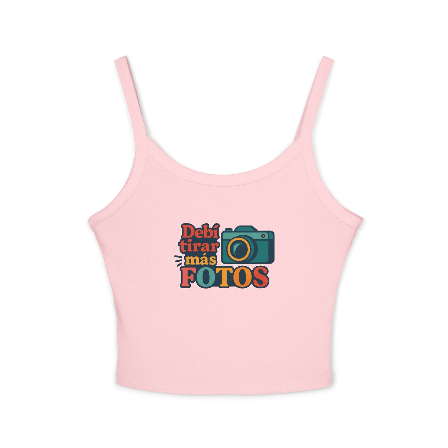Debi Tirar Más Fotos Spaghetti Strap Tank Top | Photography Lover Tee