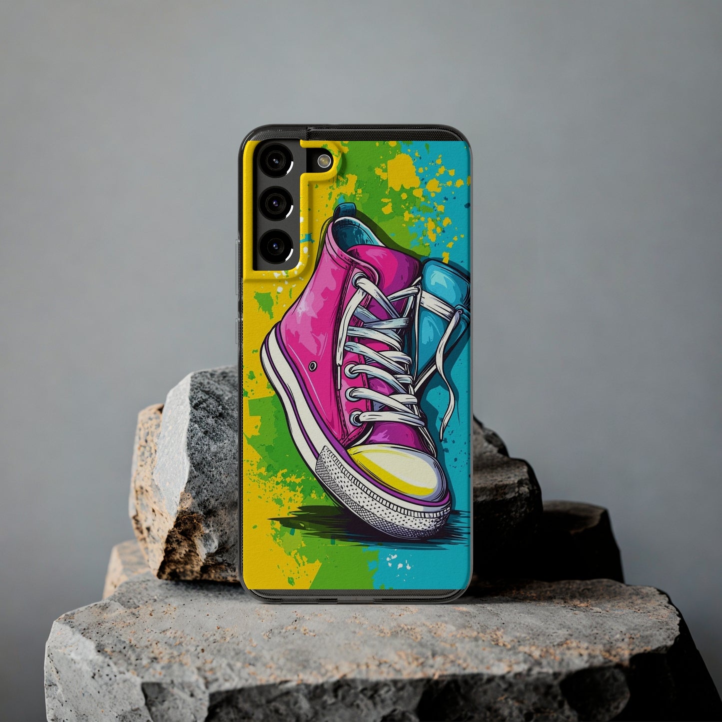 Colorful Sneakers Phone Case - Trendy Soft Phone Cases for Teens, Gifts for Her, Skateboard Accessories, Birthday Present, Fun Tech Gear