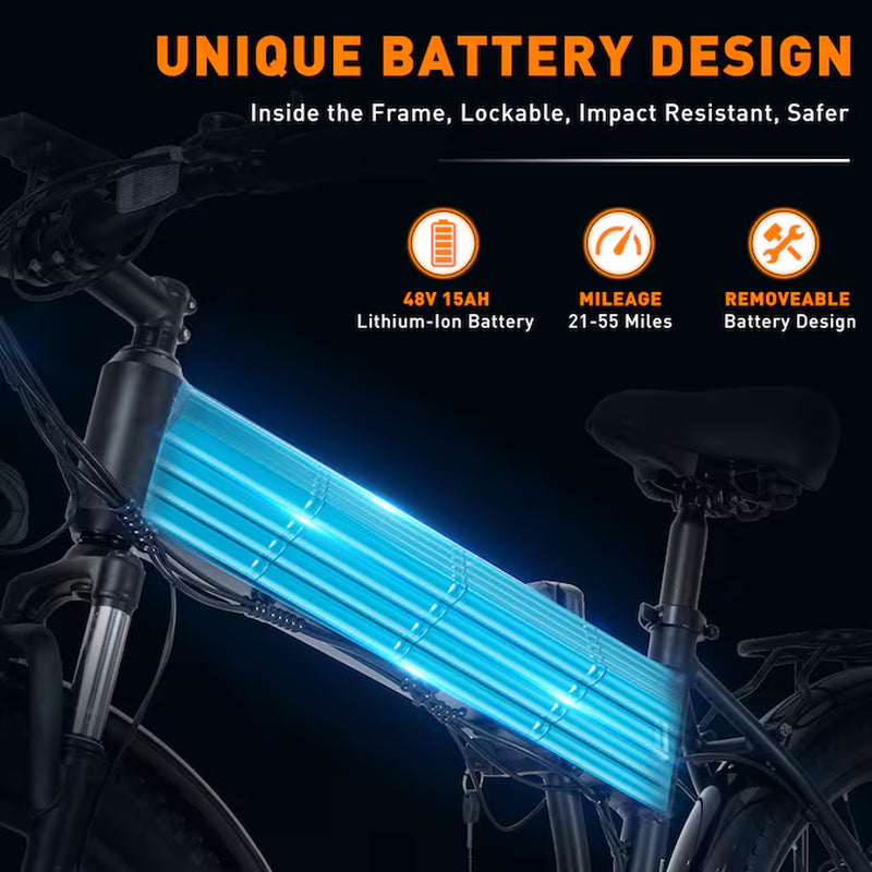 26-In Adult Unisex E-Bike