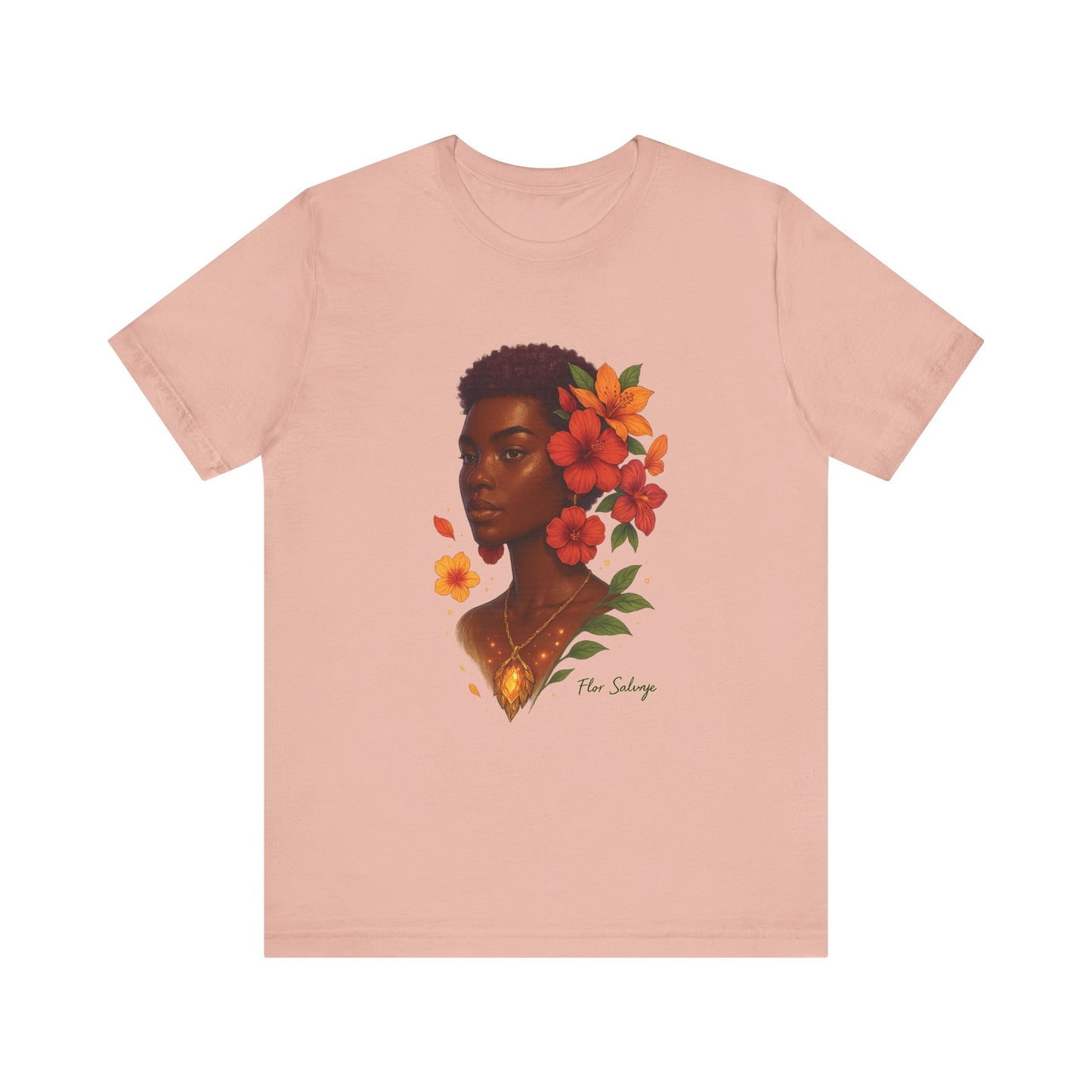 Floral Soul Unisex Tee, Inspirational T-Shirt, Gift for Her, Summer Outfit, Artistic Apparel, Unique Graphic Tee