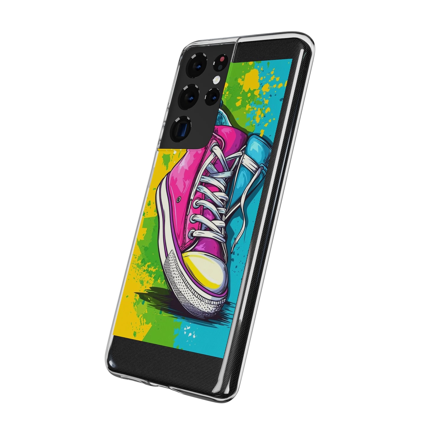 Colorful Sneakers Phone Case - Trendy Soft Phone Cases for Teens, Gifts for Her, Skateboard Accessories, Birthday Present, Fun Tech Gear