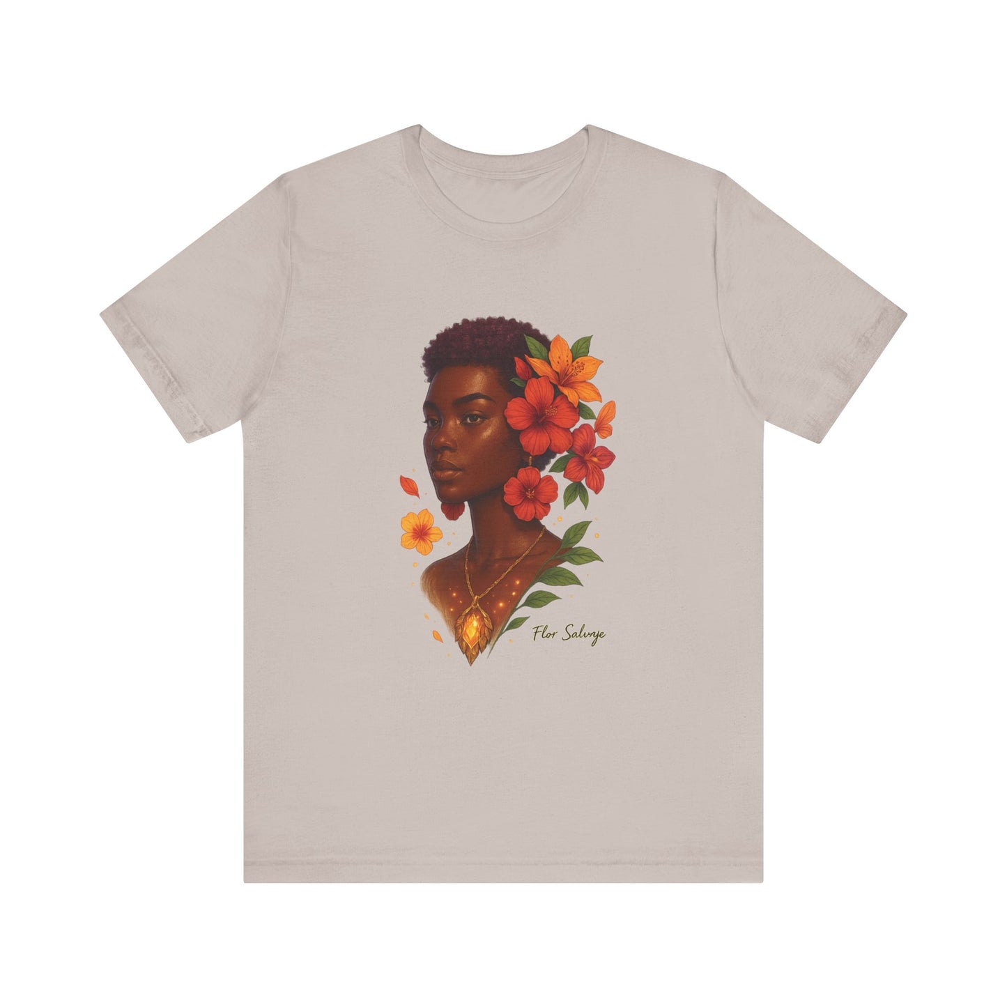 Floral Soul Unisex Tee, Inspirational T-Shirt, Gift for Her, Summer Outfit, Artistic Apparel, Unique Graphic Tee