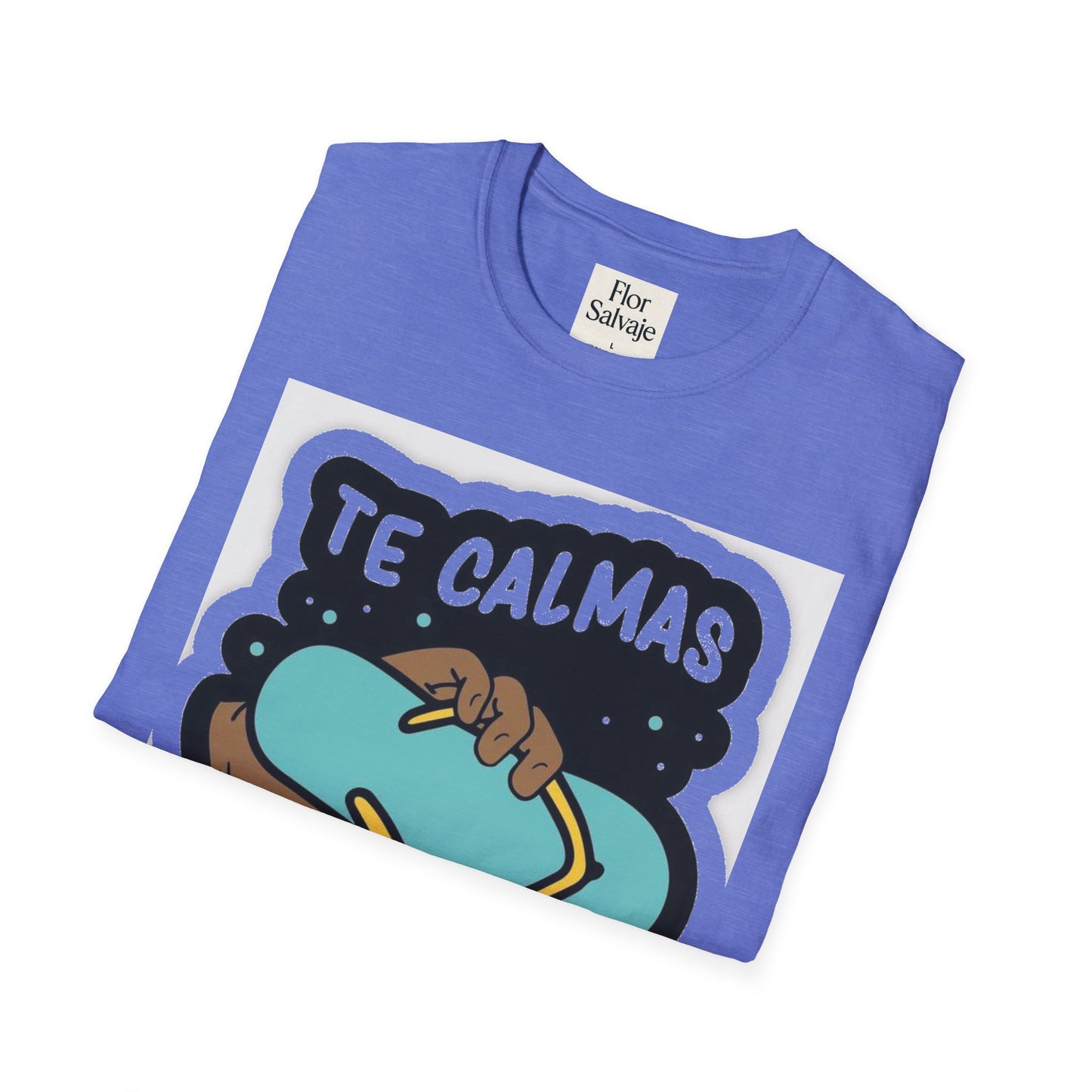 Relaxing Vibes Unisex Softstyle T-Shirt - 'Te Calmas O Te Calmo' Design
