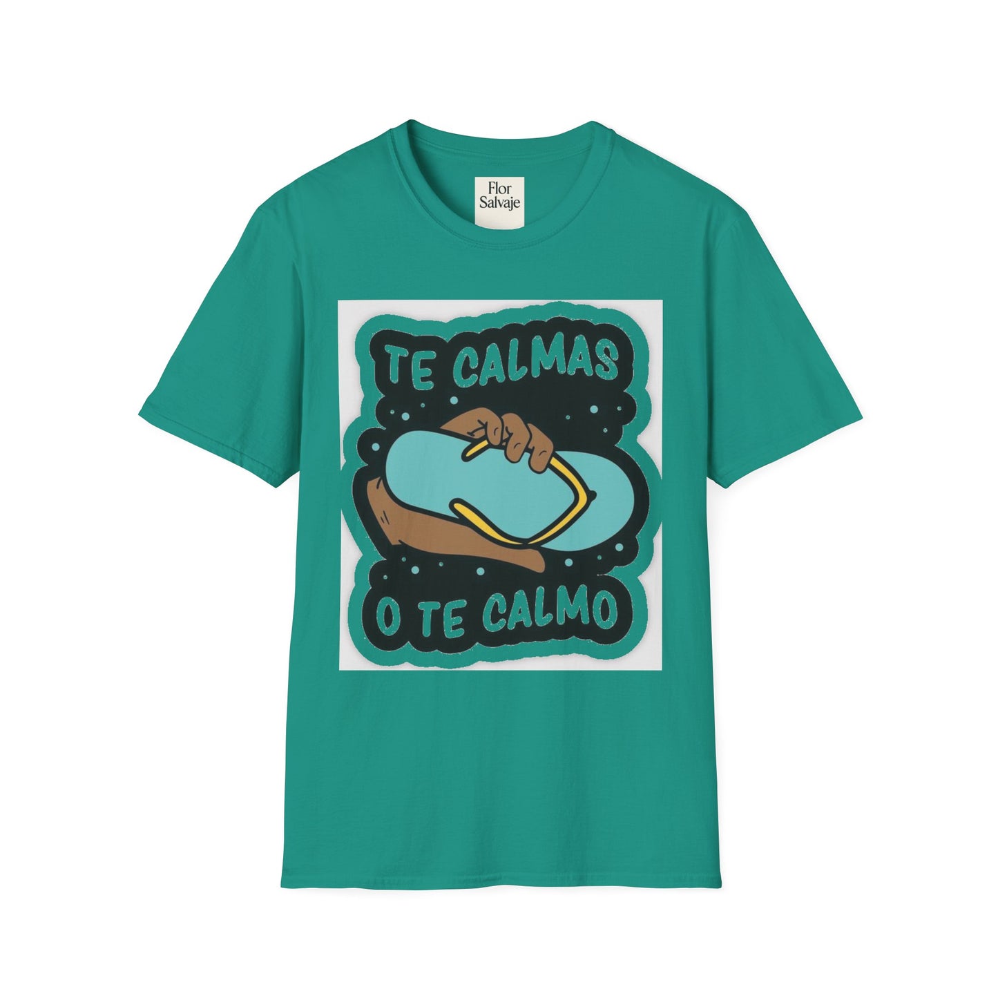 Relaxing Vibes Unisex Softstyle T-Shirt - 'Te Calmas O Te Calmo' Design