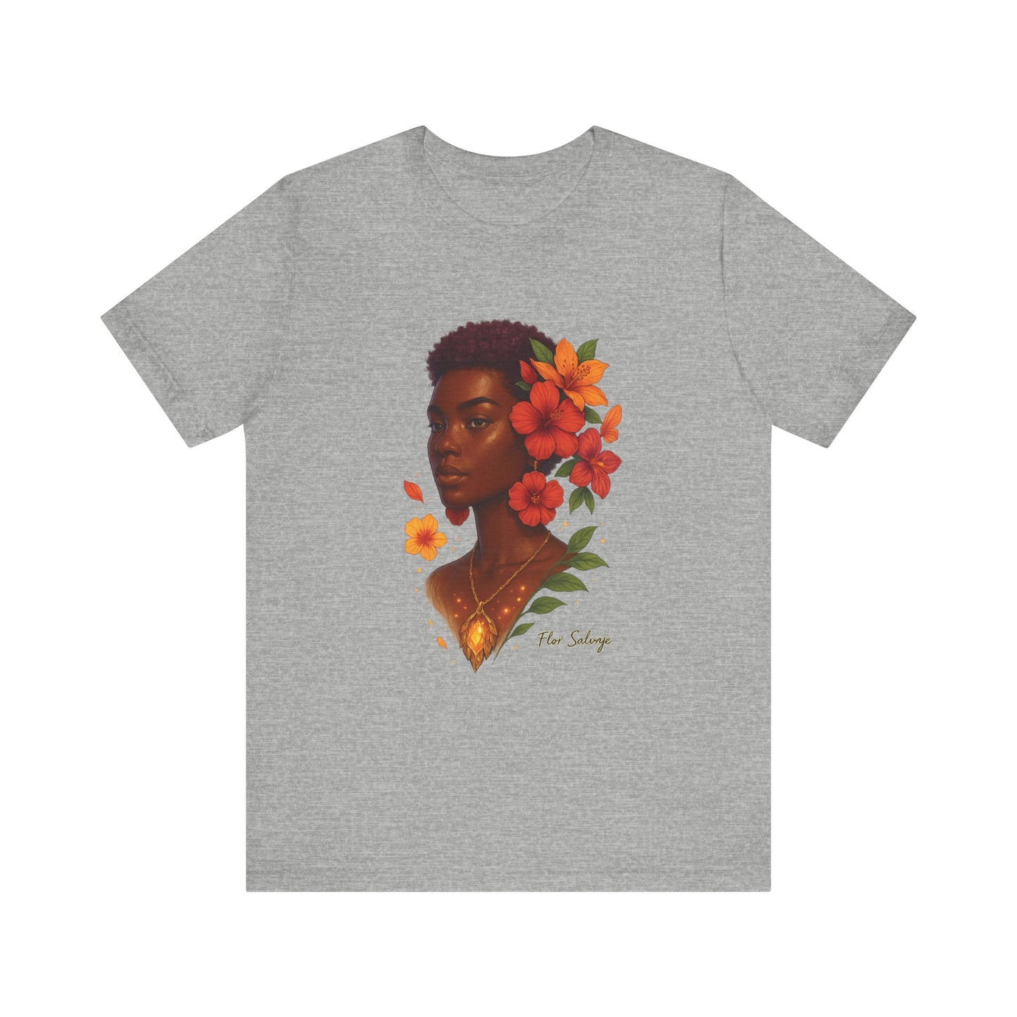 Floral Soul Unisex Tee, Inspirational T-Shirt, Gift for Her, Summer Outfit, Artistic Apparel, Unique Graphic Tee