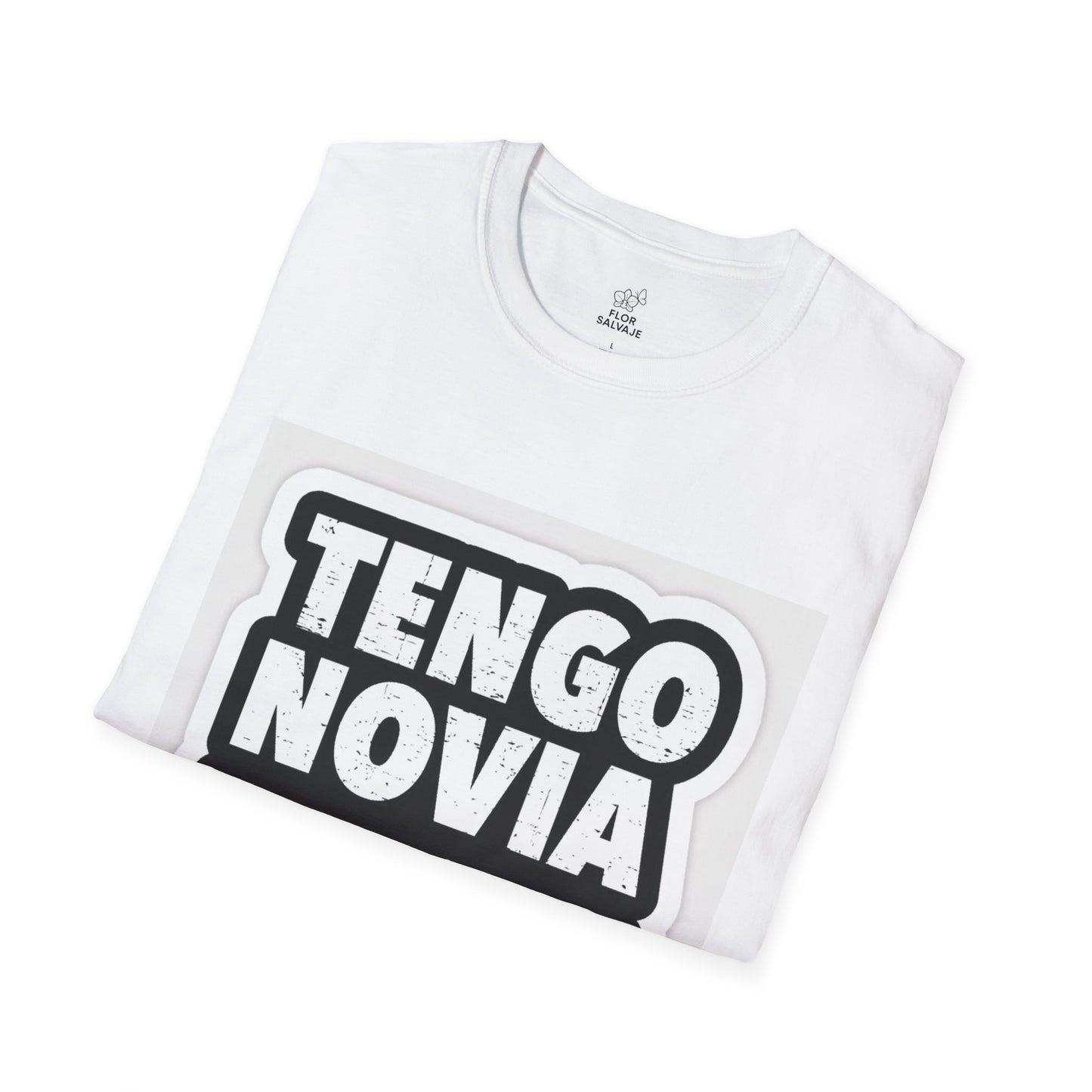 Unisex Funny T-Shirt - Tengo Novia, Playful Apparel for Couples, Perfect Gift for Anniversaries, Casual Wear, Unique Statement Tee