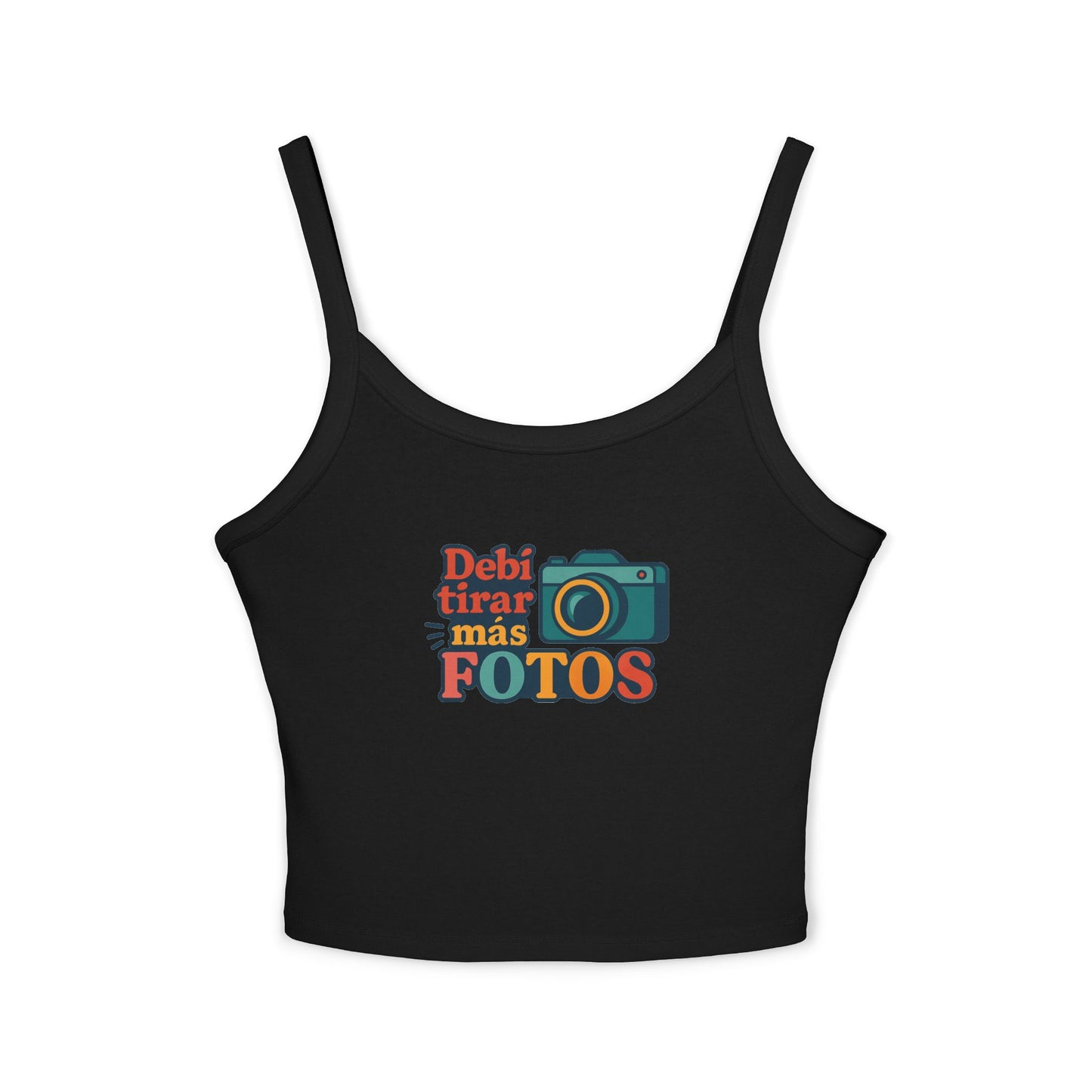 Debi Tirar Más Fotos Spaghetti Strap Tank Top | Photography Lover Tee