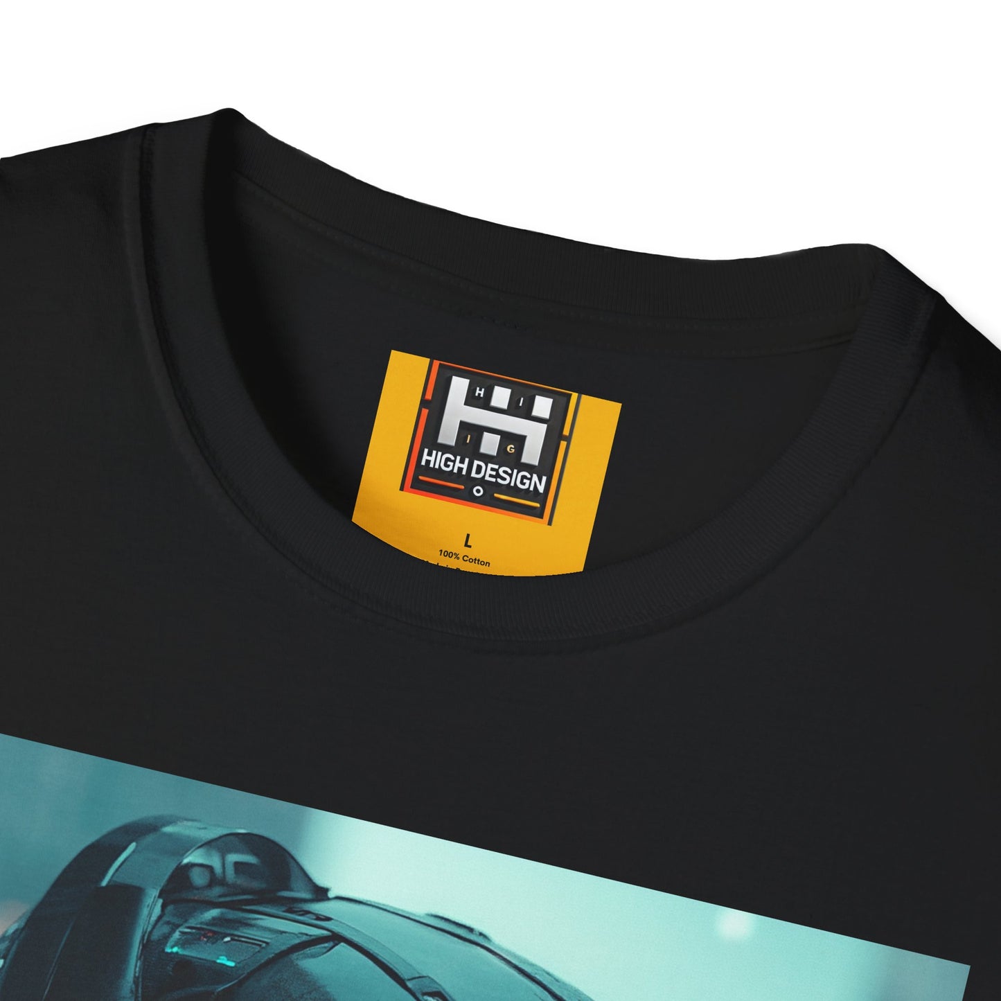 Futuristic Cyberpunk Unisex Softstyle T-Shirt