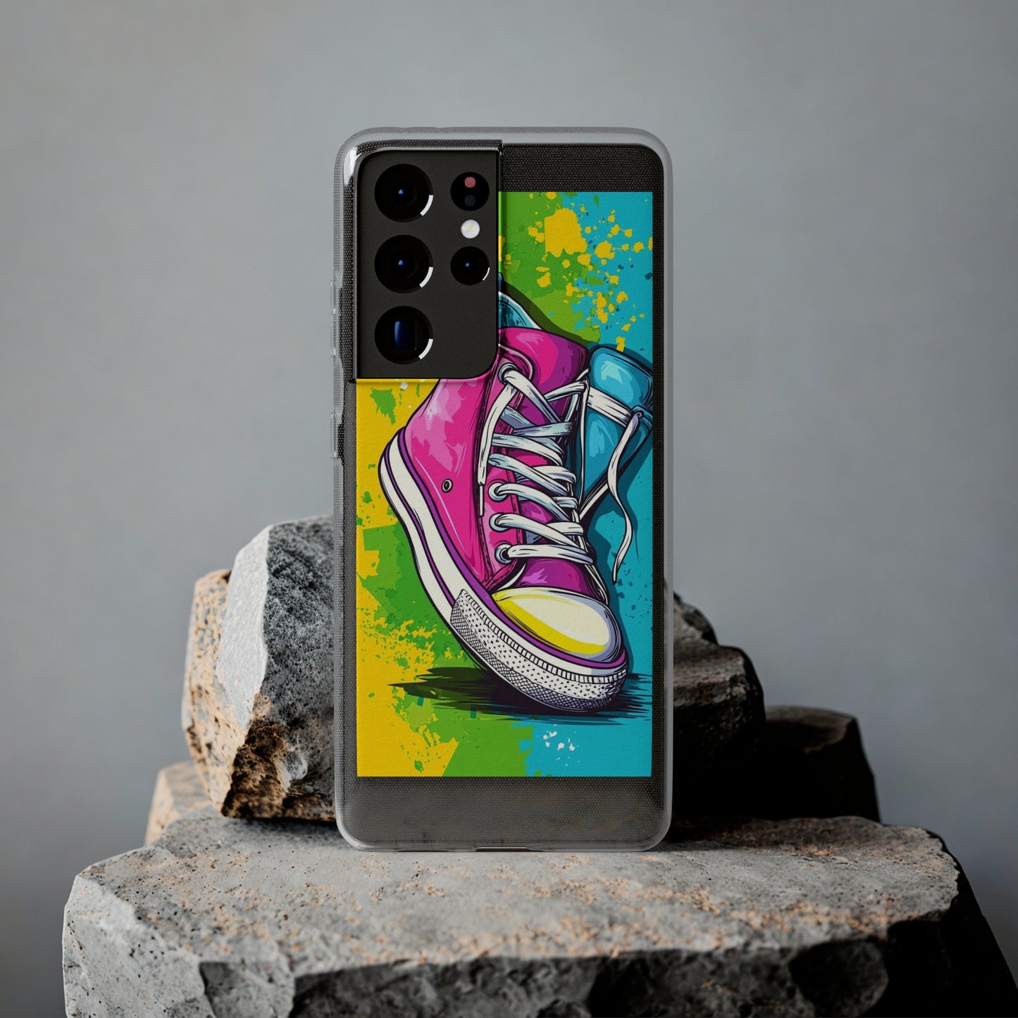 Colorful Sneakers Phone Case - Trendy Soft Phone Cases for Teens, Gifts for Her, Skateboard Accessories, Birthday Present, Fun Tech Gear