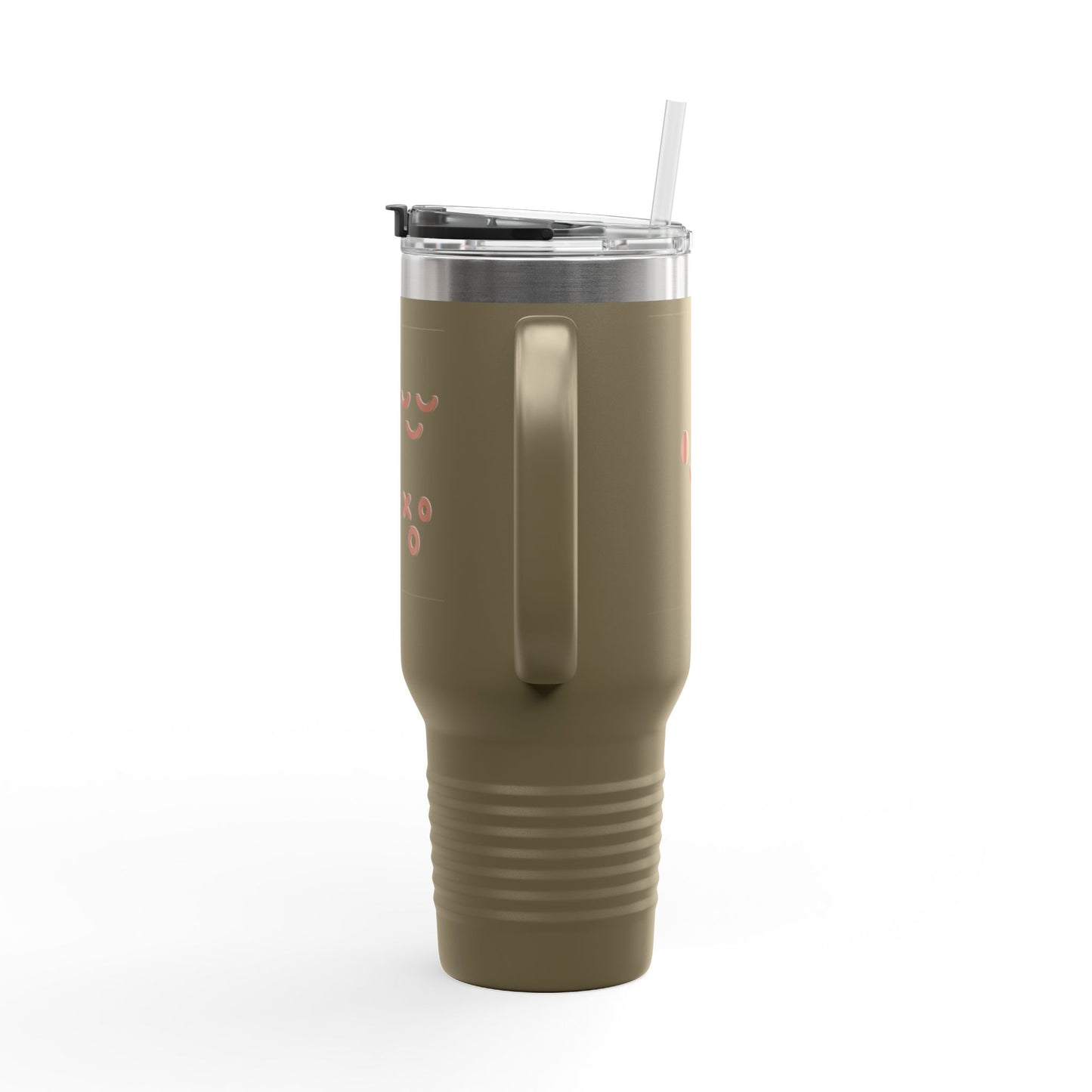 40oz Insulated Travel Mug with Cute Emoji Faces