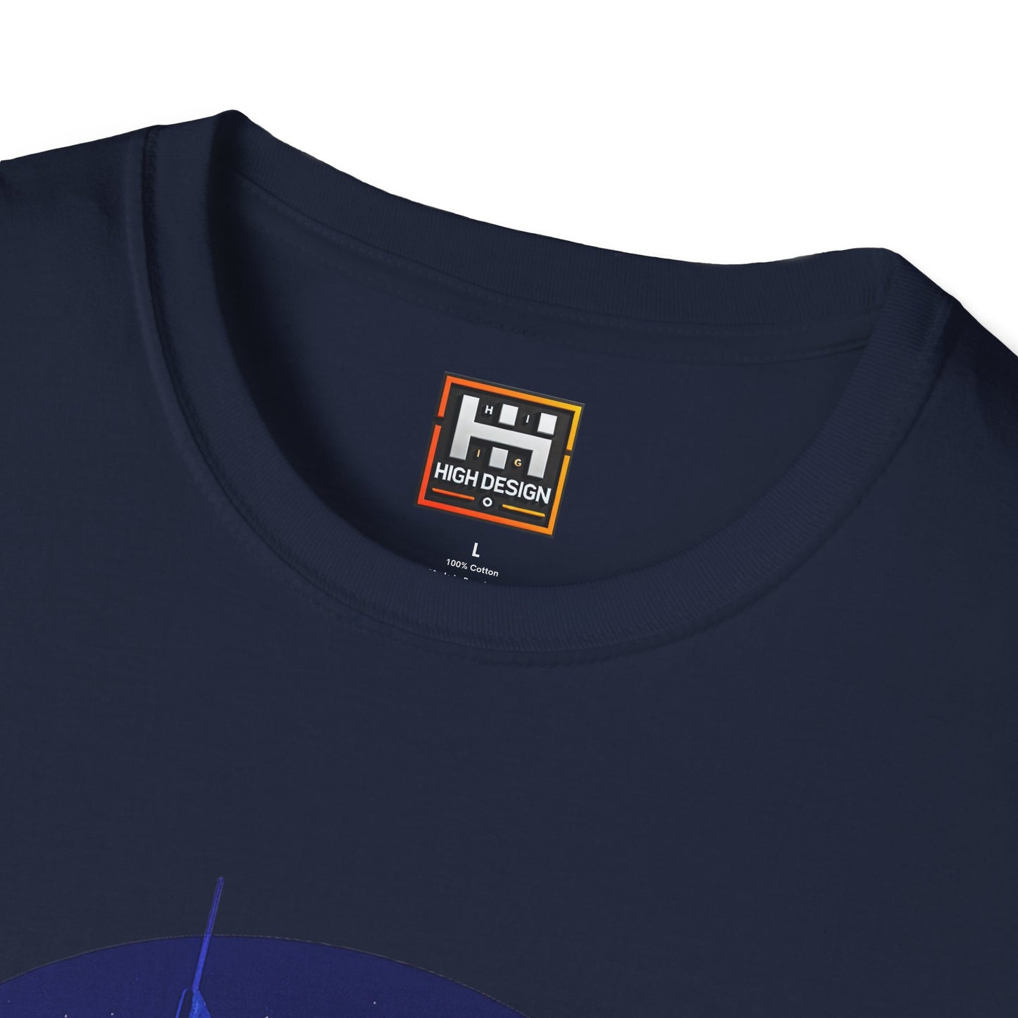 Cityscape Unisex Softstyle T-Shirt | Artistic Urban Design for Everyday Wear