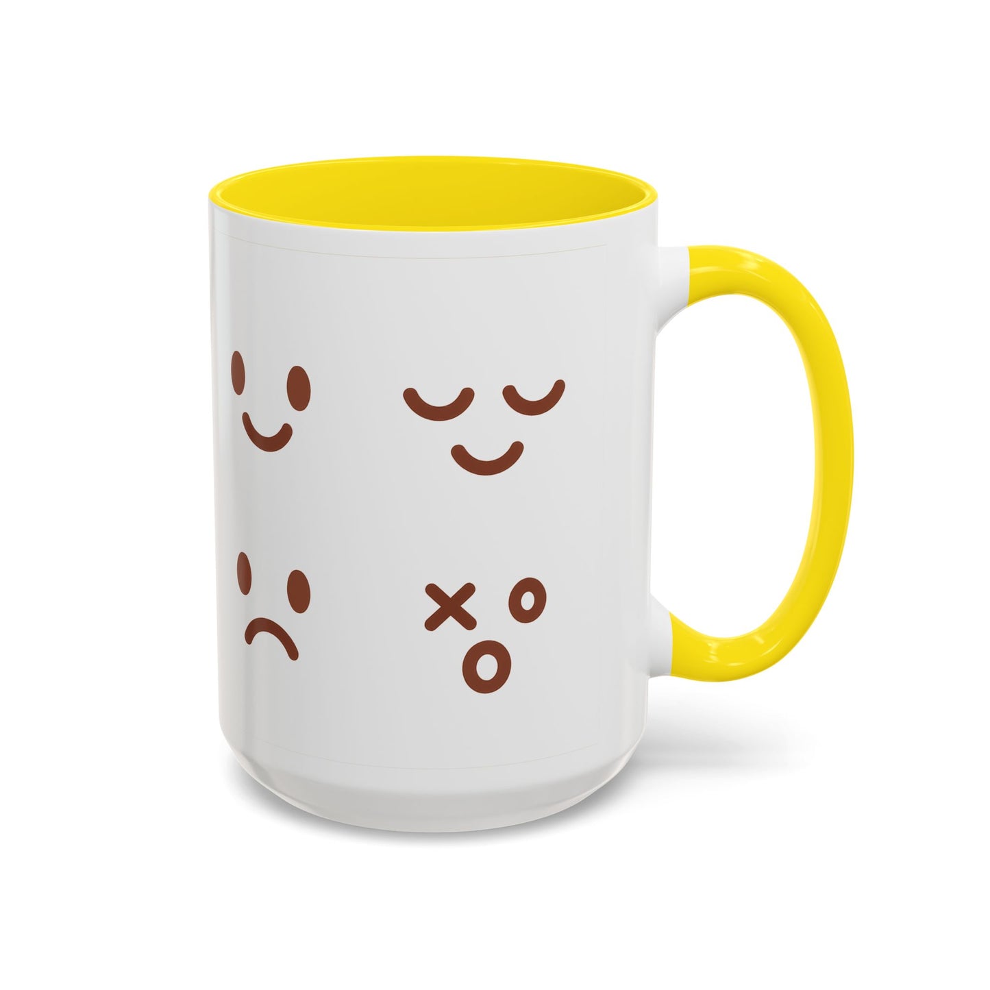 Emotional Expressions Coffee Mug - Fun 11/15oz Ceramic Coffee Cup for Daily Joy