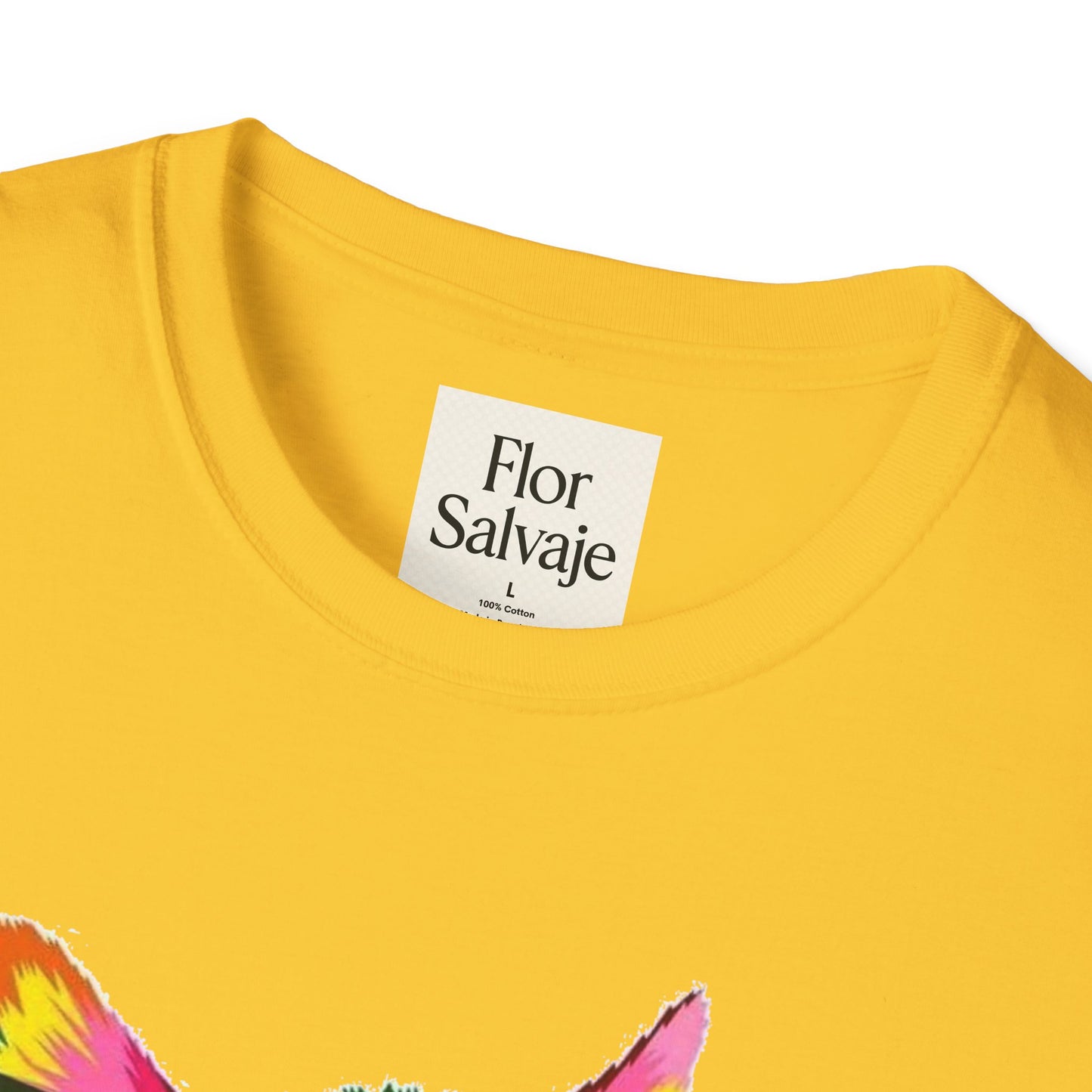 Colorful Cat Love Unisex T-Shirt - Softstyle Design for Animal Lovers