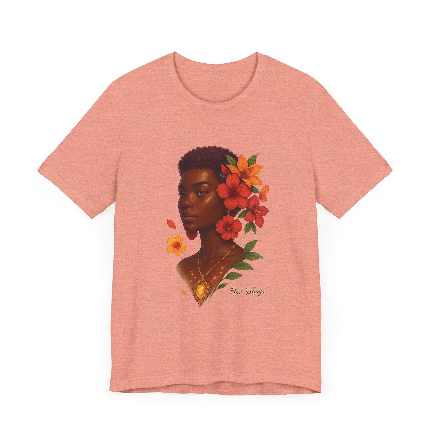 Floral Soul Unisex Tee, Inspirational T-Shirt, Gift for Her, Summer Outfit, Artistic Apparel, Unique Graphic Tee