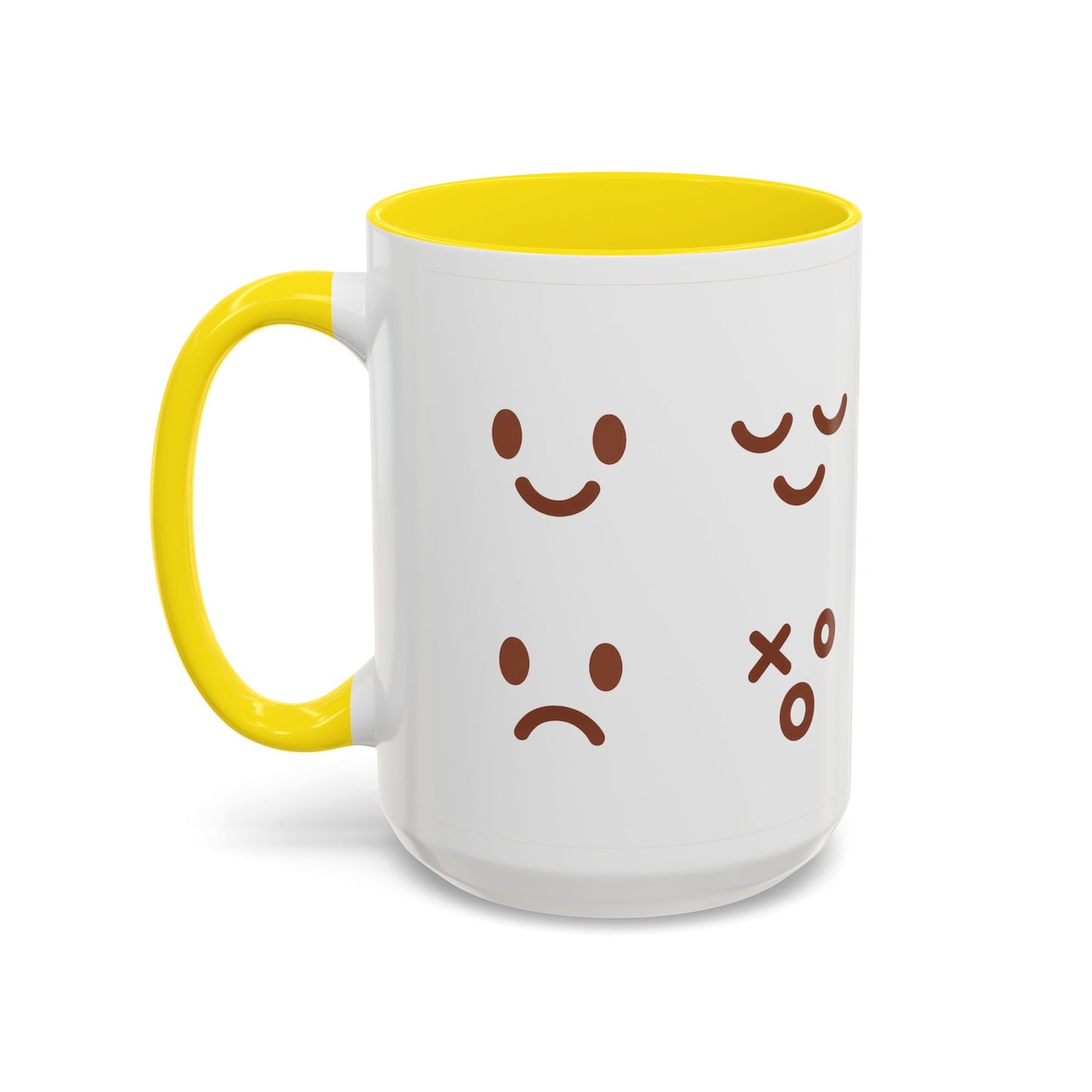 Emotional Expressions Coffee Mug - Fun 11/15oz Ceramic Coffee Cup for Daily Joy
