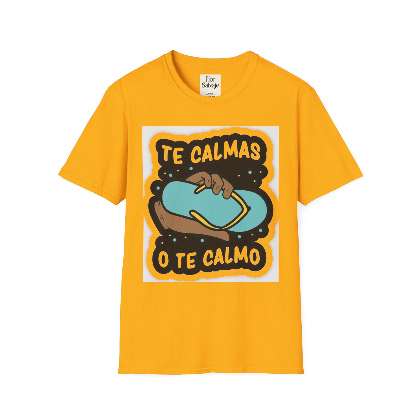 Relaxing Vibes Unisex Softstyle T-Shirt - 'Te Calmas O Te Calmo' Design