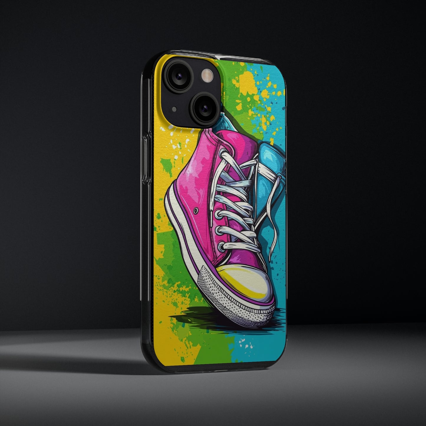 Colorful Sneakers Phone Case - Trendy Soft Phone Cases for Teens, Gifts for Her, Skateboard Accessories, Birthday Present, Fun Tech Gear