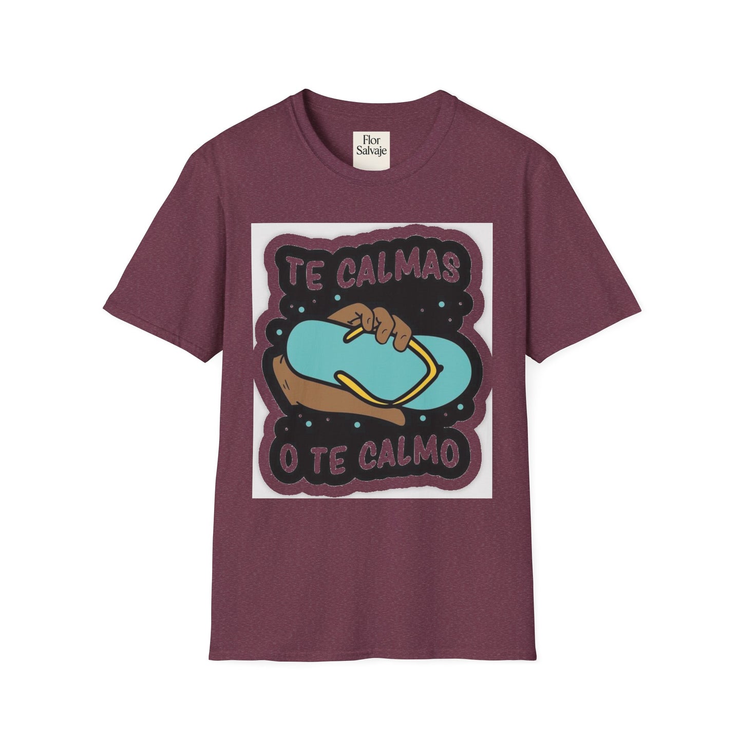 Relaxing Vibes Unisex Softstyle T-Shirt - 'Te Calmas O Te Calmo' Design