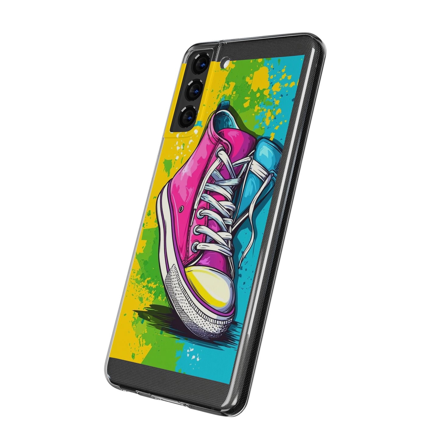 Colorful Sneakers Phone Case - Trendy Soft Phone Cases for Teens, Gifts for Her, Skateboard Accessories, Birthday Present, Fun Tech Gear