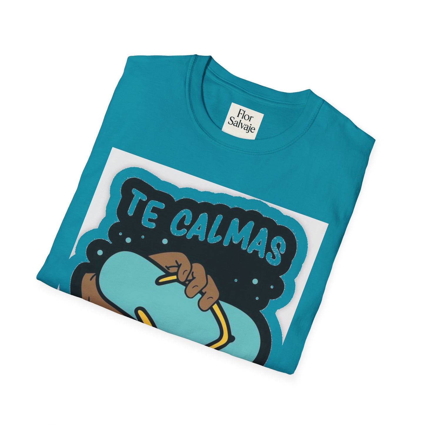 Relaxing Vibes Unisex Softstyle T-Shirt - 'Te Calmas O Te Calmo' Design