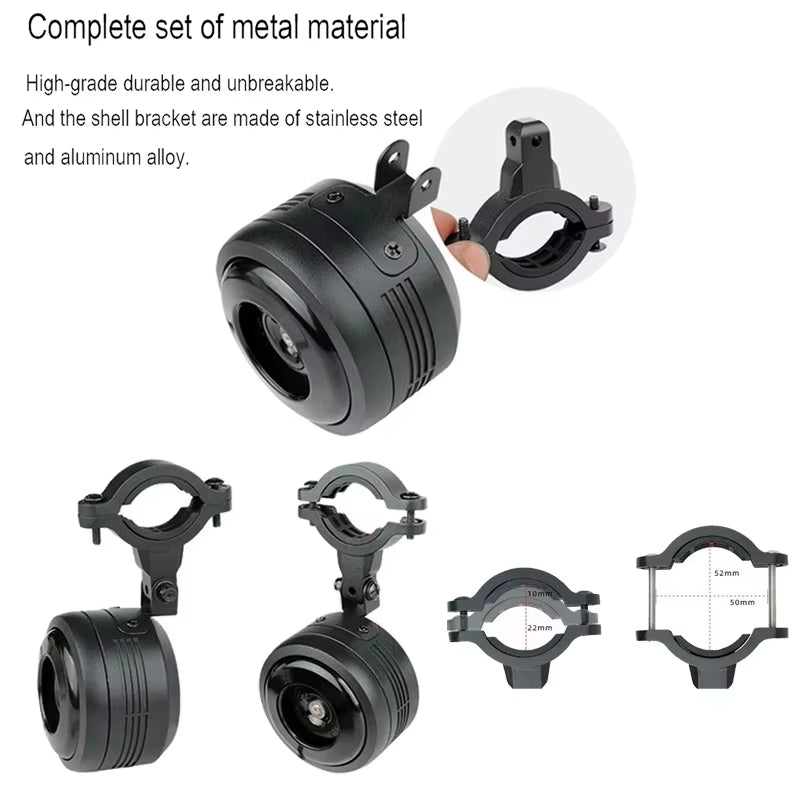 FEDOG Bicycle Electric Bicycle Scooter Electric Horn Alarm Electric Super Loud Horn, Remote Control Operation anti Theft Alarm