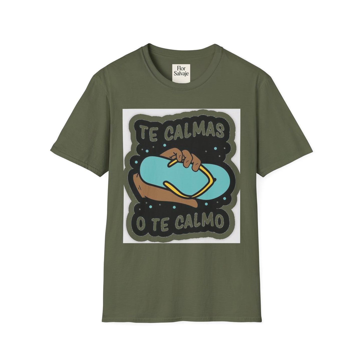 Relaxing Vibes Unisex Softstyle T-Shirt - 'Te Calmas O Te Calmo' Design