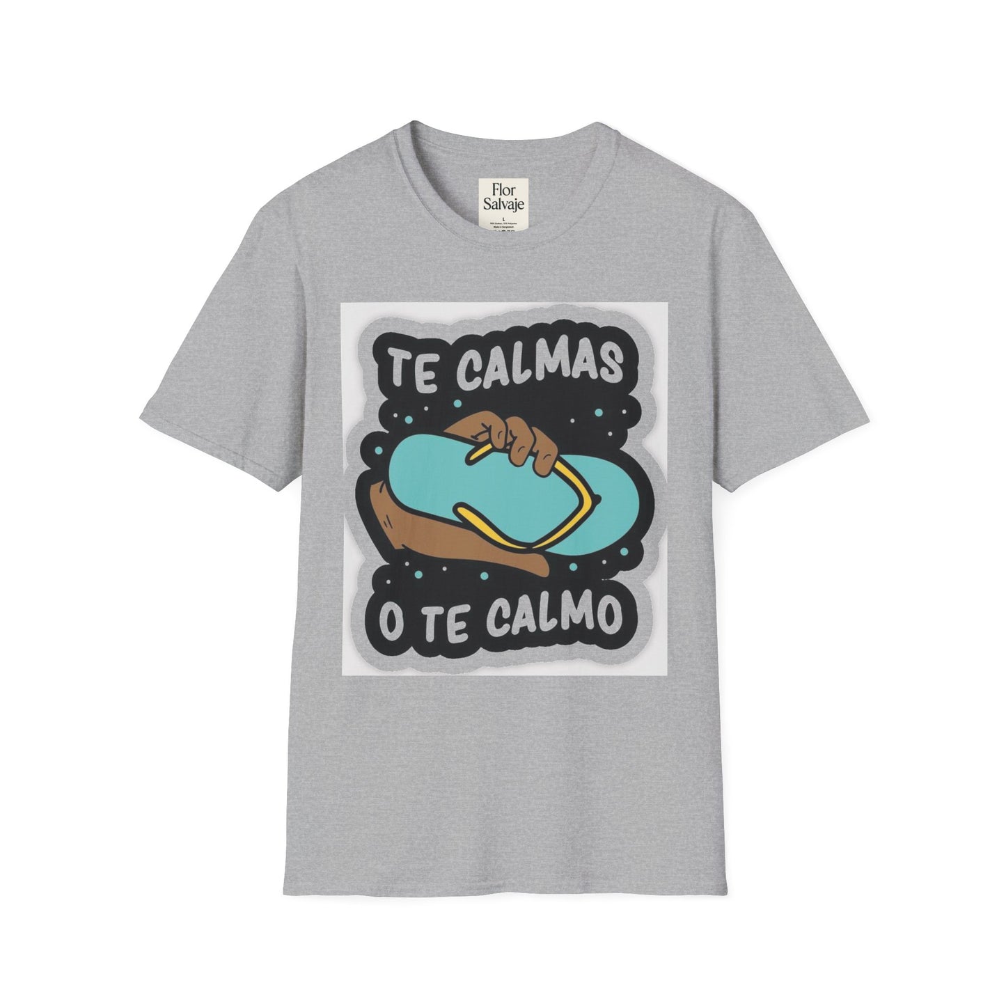 Relaxing Vibes Unisex Softstyle T-Shirt - 'Te Calmas O Te Calmo' Design