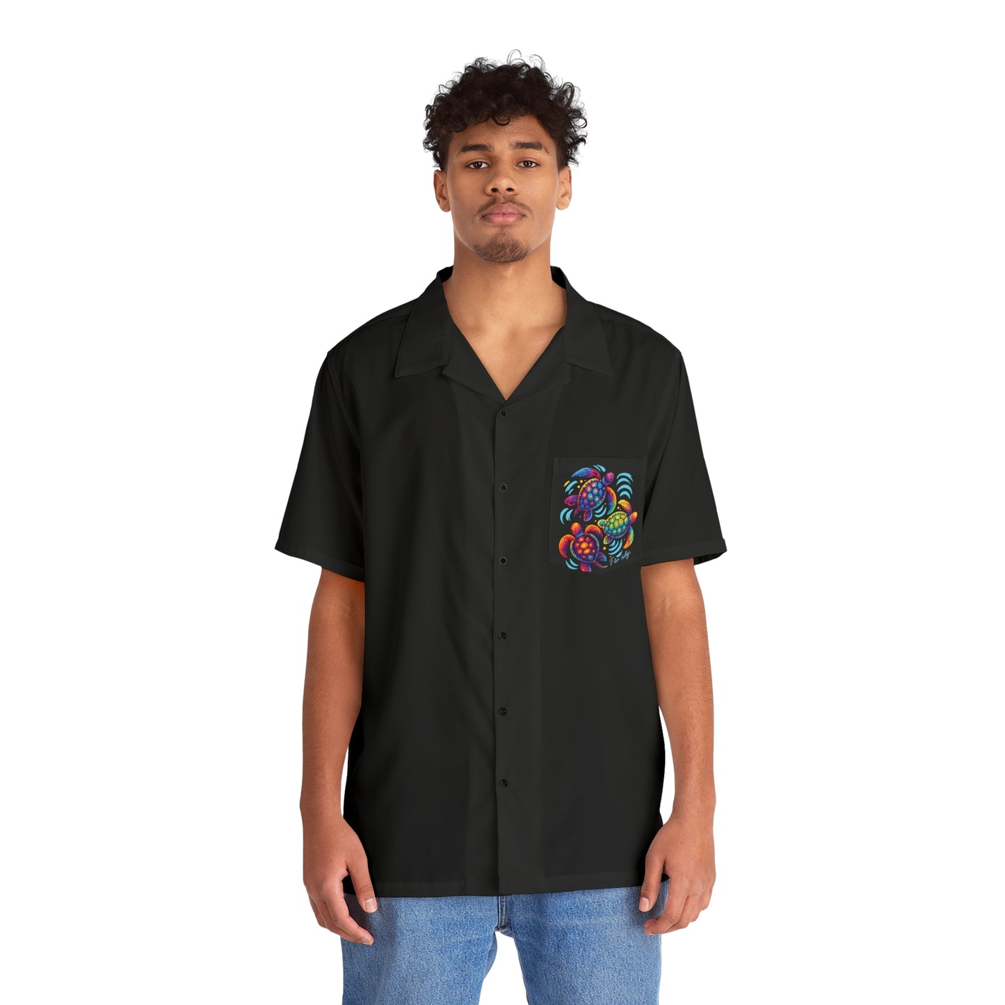 Vibrant Men's Hawaiian Shirt, Tropical Print Button-Up, Summer Beachwear, Vacation Style, Casual Attire, Perfect for Luau and Parties