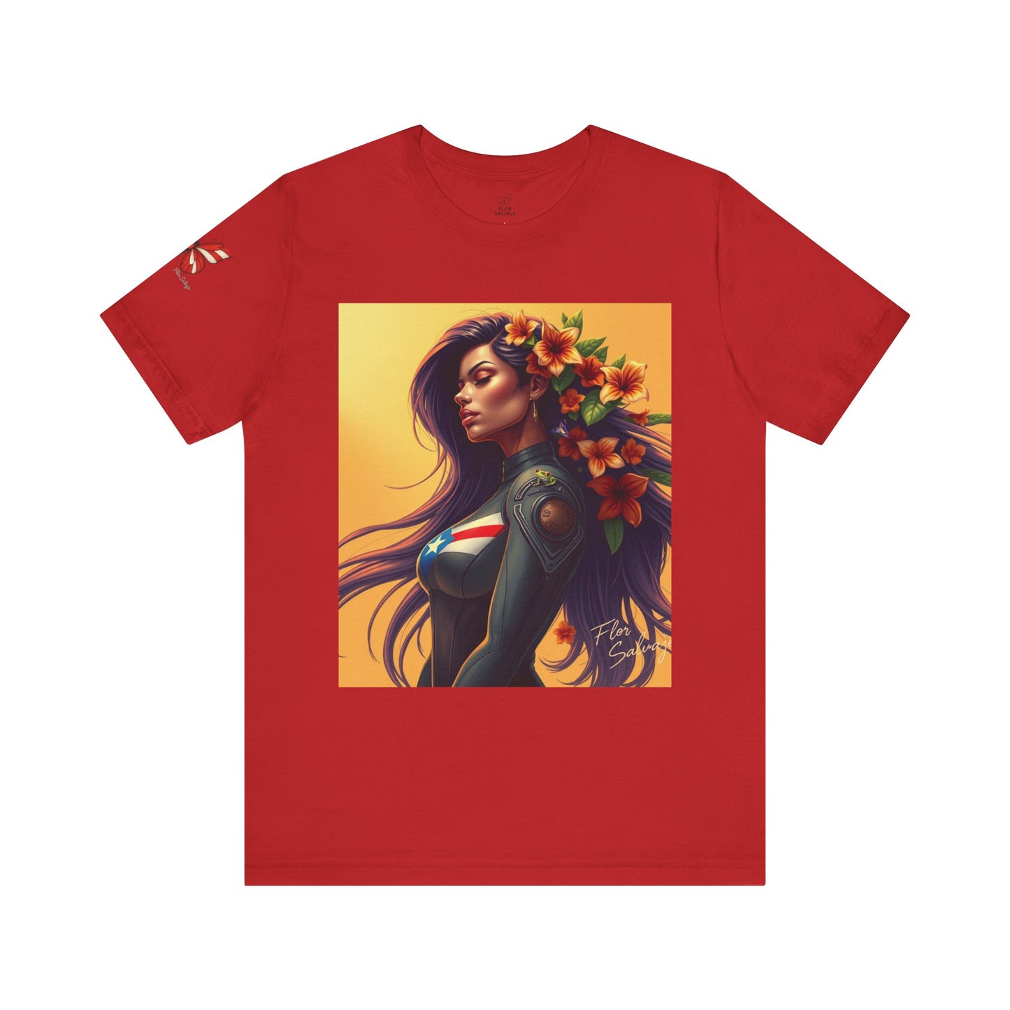 Floral Empowerment Tee: Stylish Unisex Short Sleeve, Perfect Gift for All Occasions, Casual Wear, Nature Lover, Art Enthusiasts