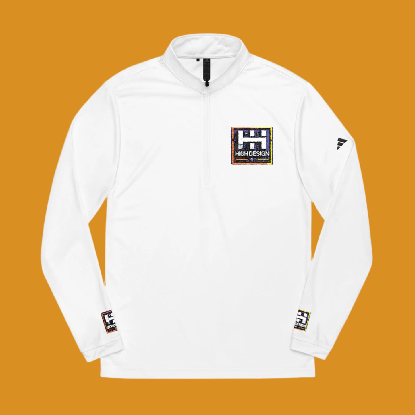 Adidas® Embroidered Quarter-Zip Pullover - Stylish Activewear for Athletes