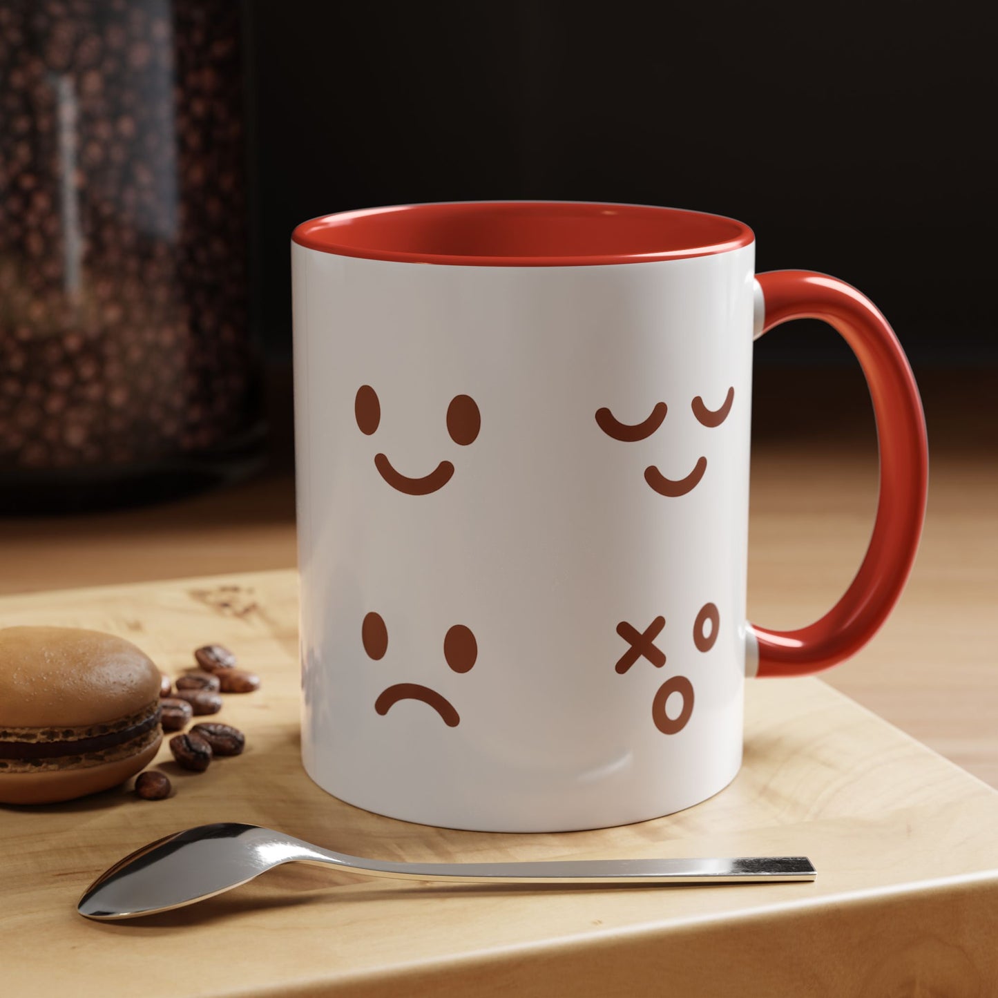 Emotional Expressions Coffee Mug - Fun 11/15oz Ceramic Coffee Cup for Daily Joy